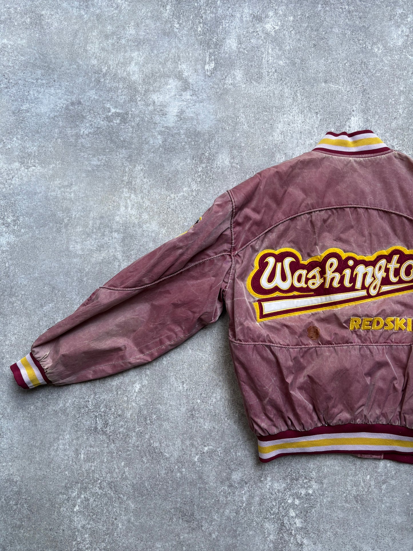 【1990's】NFL Washington Redskins Varsity Fade Jacket