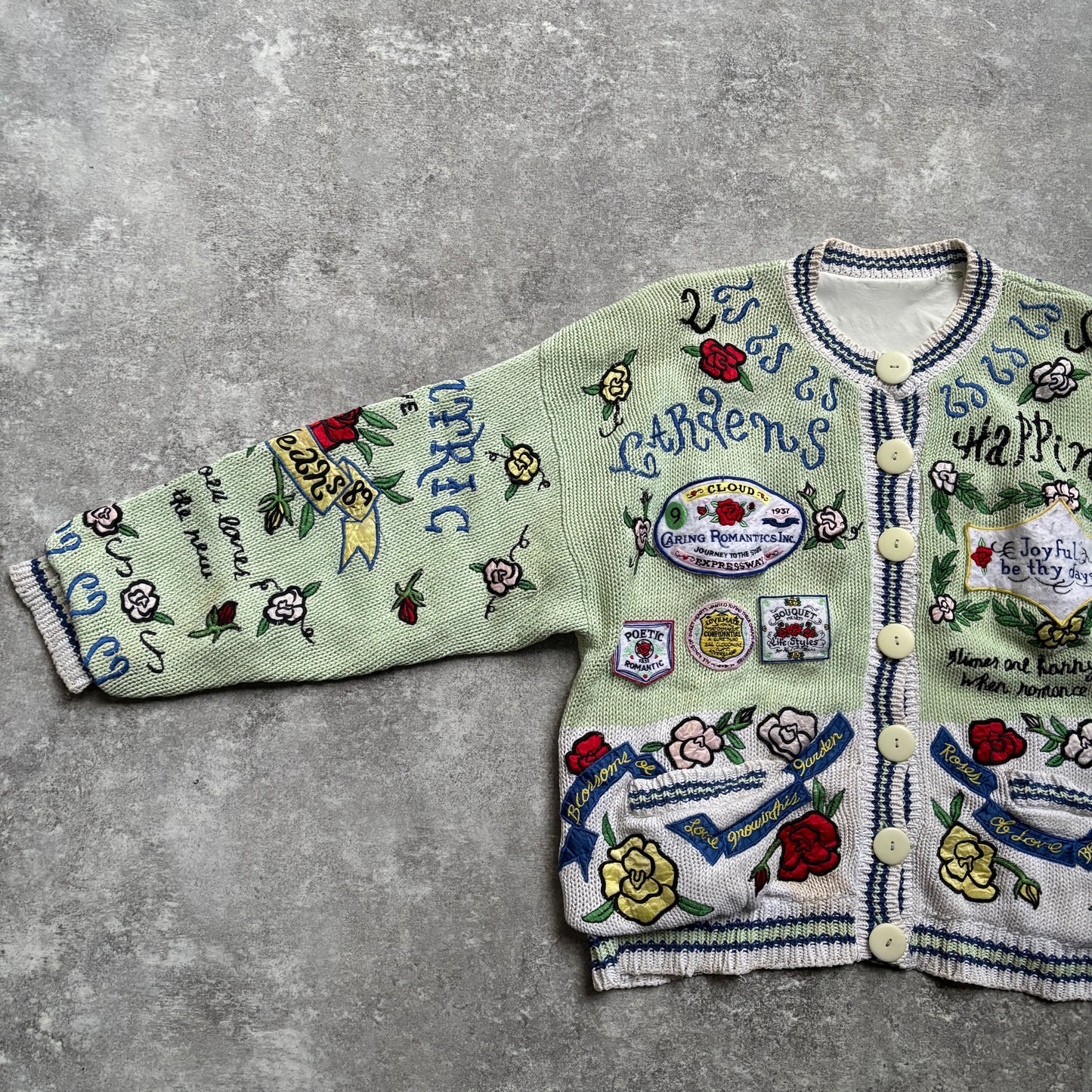 【1989】Whimsical Romantic Knit Cardigan