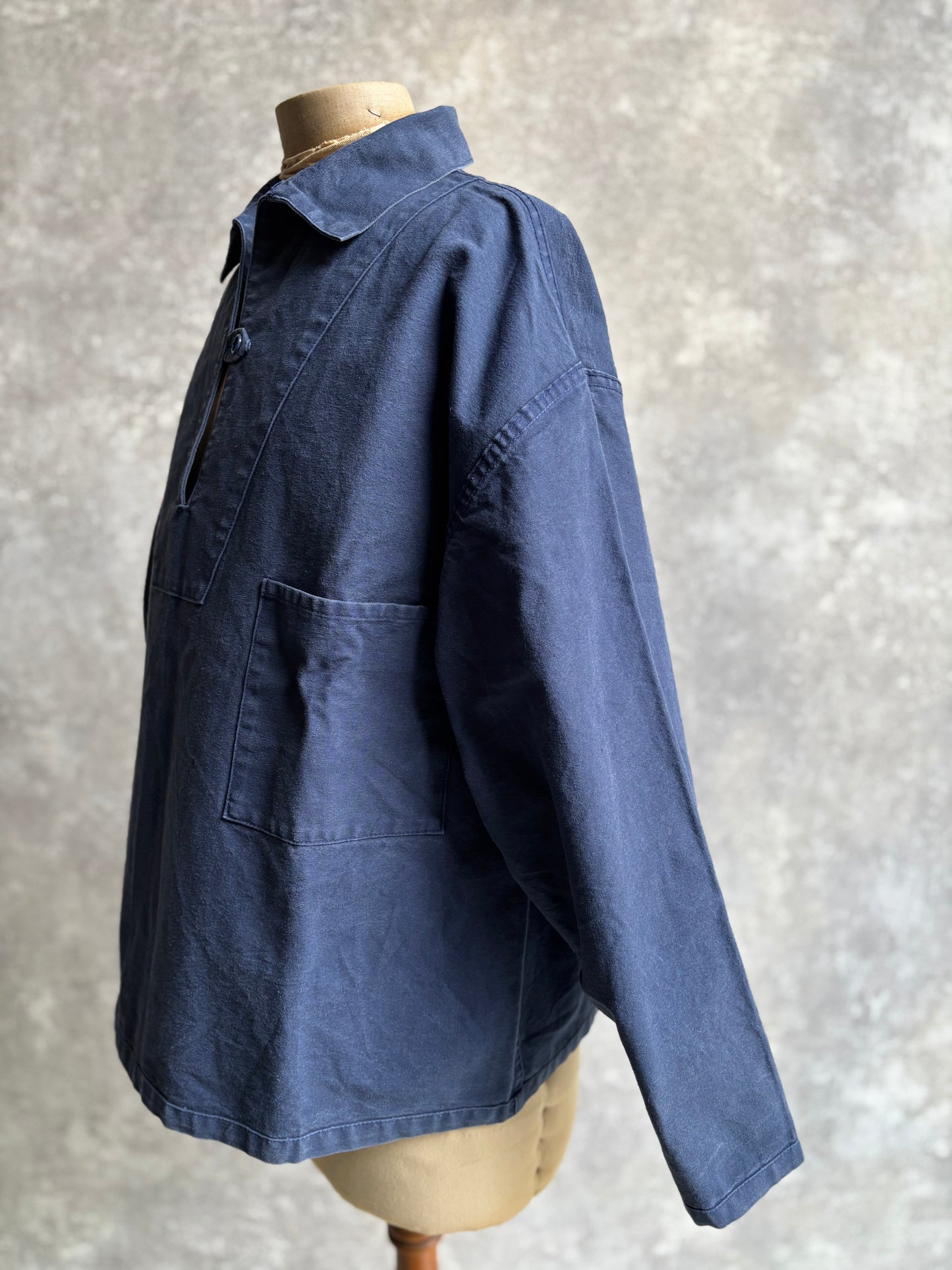 【1980's】Ababord Breton Fisherman Smock