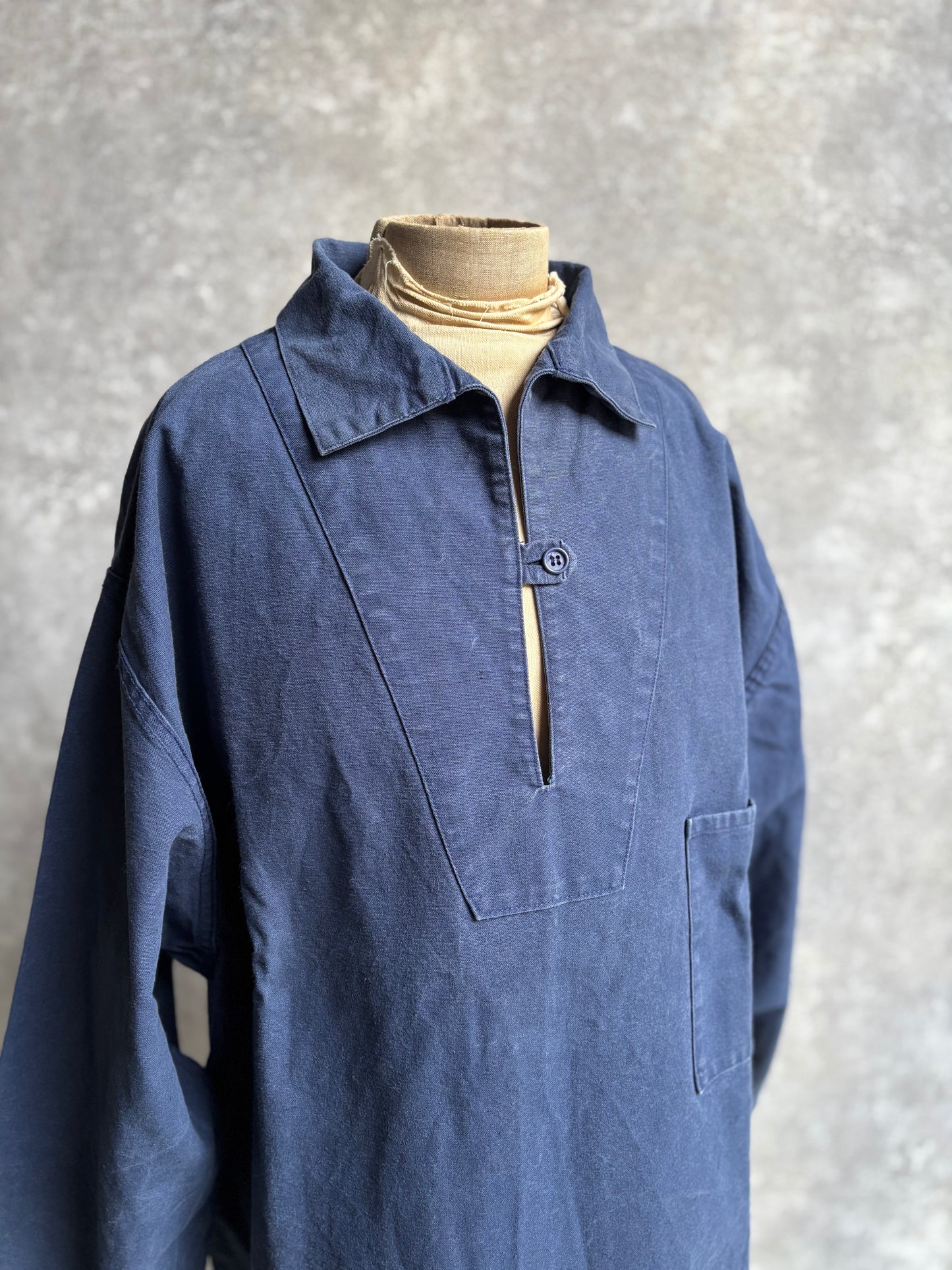 【1980's】Ababord Breton Fisherman Smock