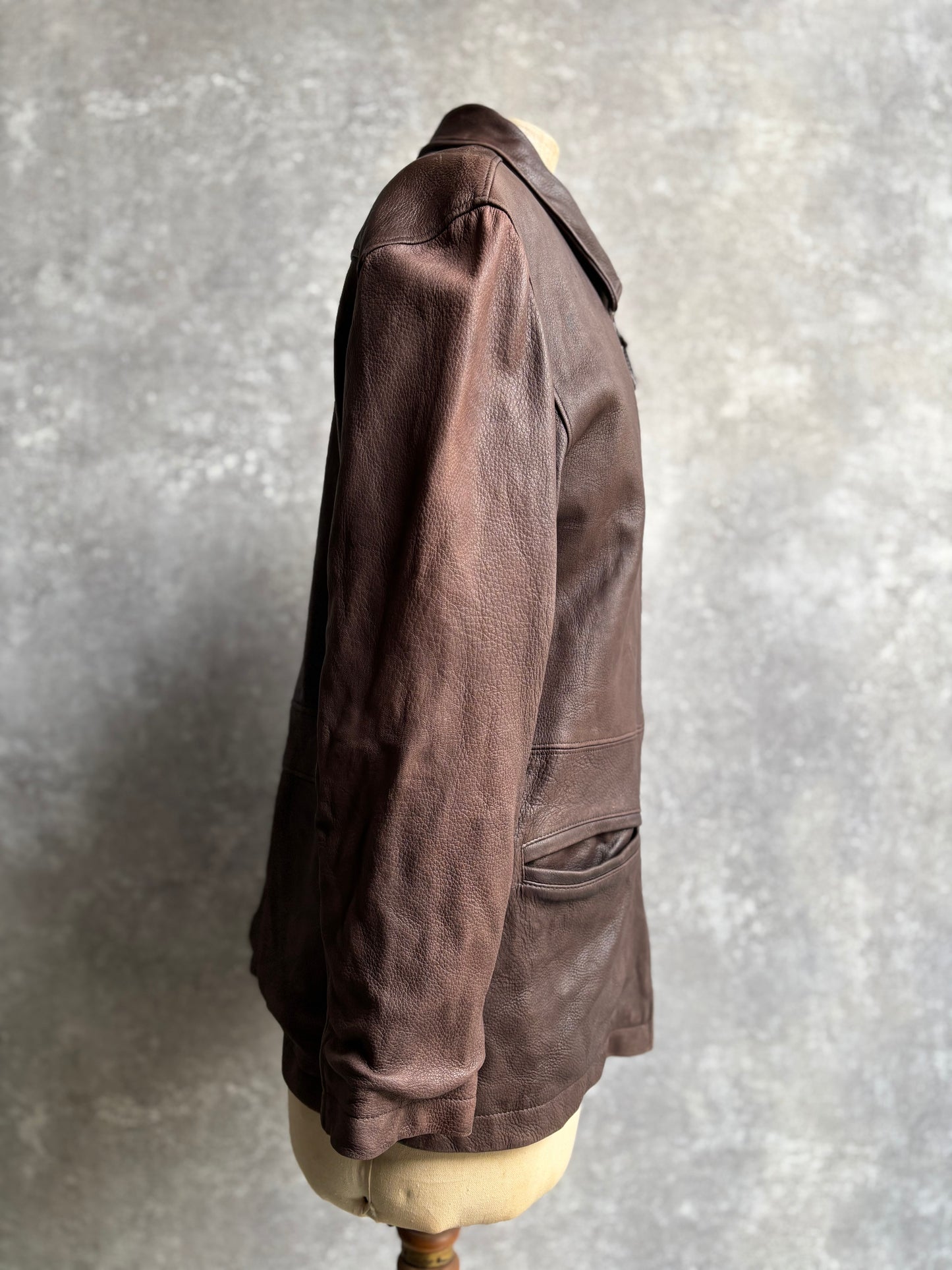 【1970‘s】 Roots Brown Leather Jacket