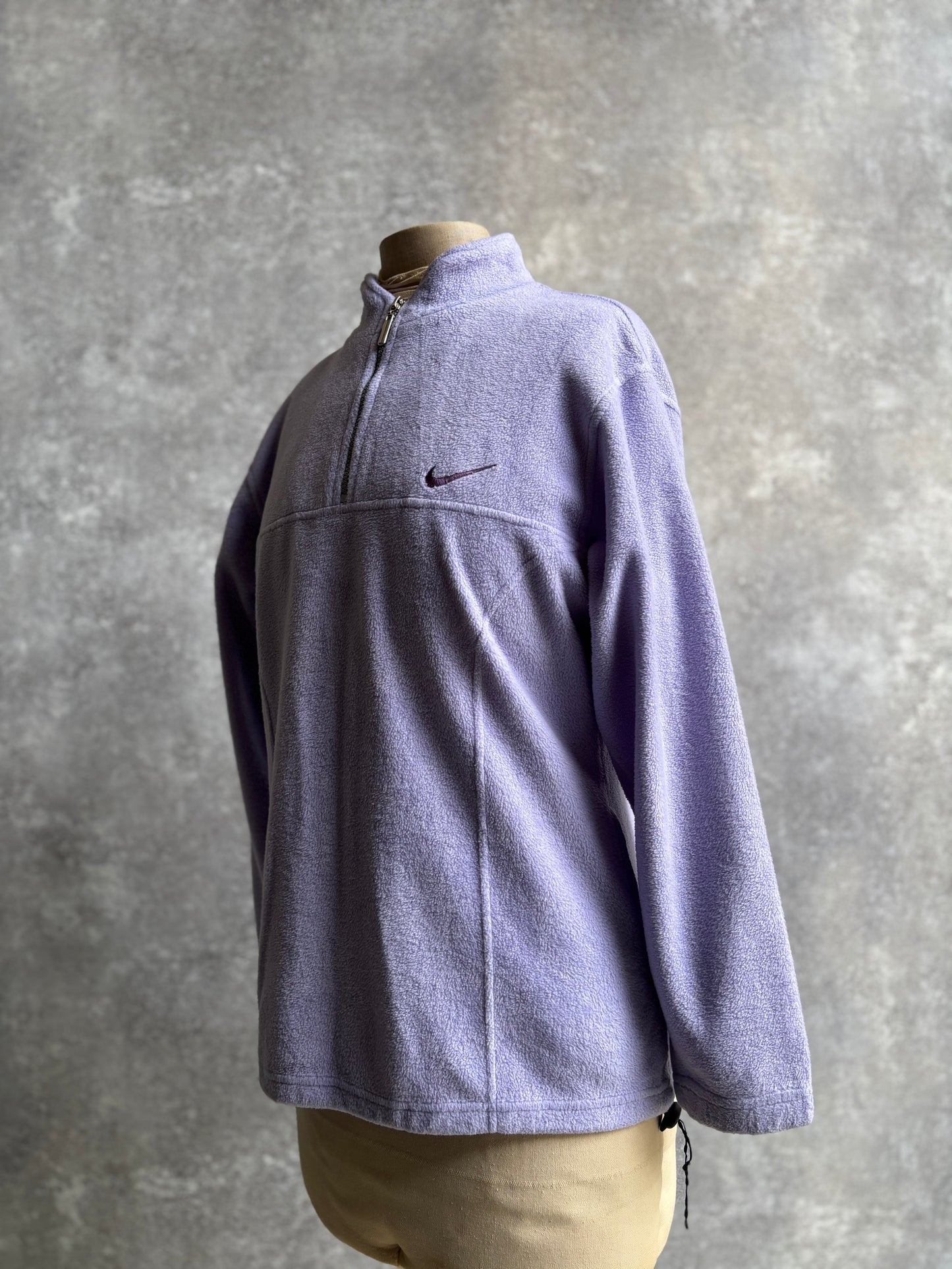【1990's】Nike Purple Half Zip Fleece Pullover