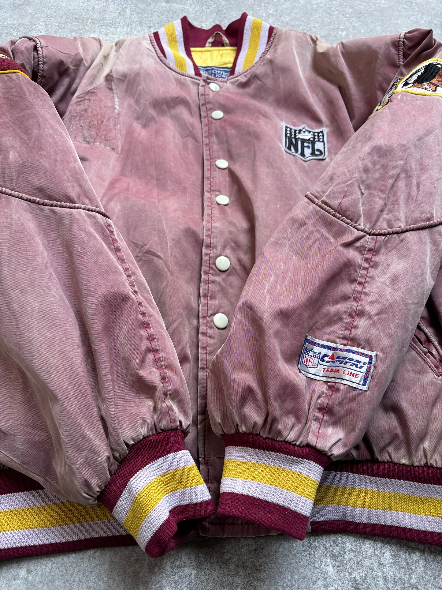 【1990's】NFL Washington Redskins Varsity Fade Jacket