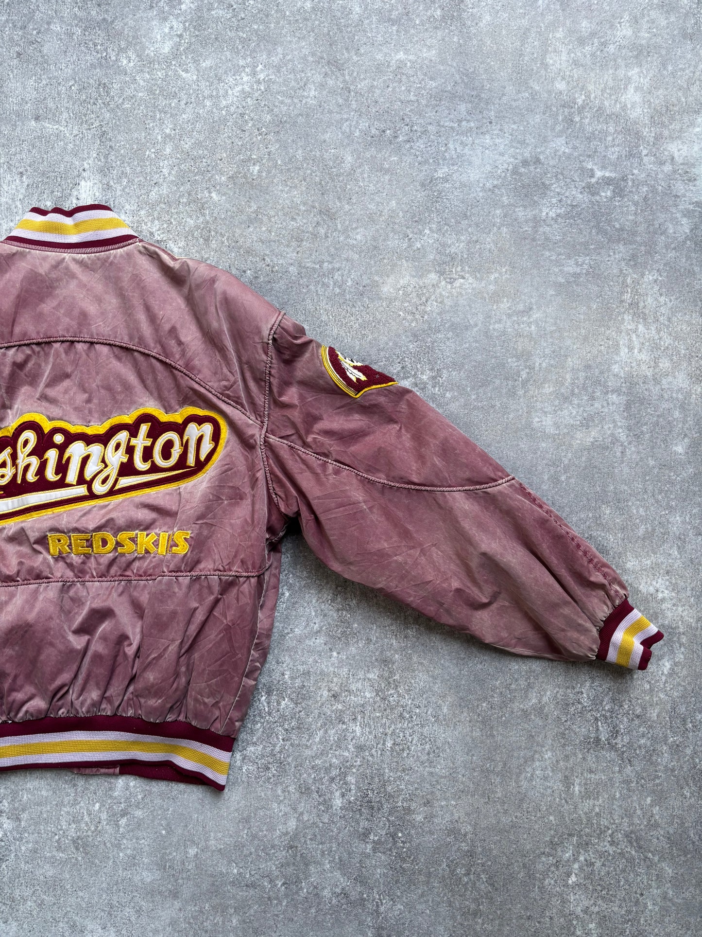 【1990's】NFL Washington Redskins Varsity Fade Jacket