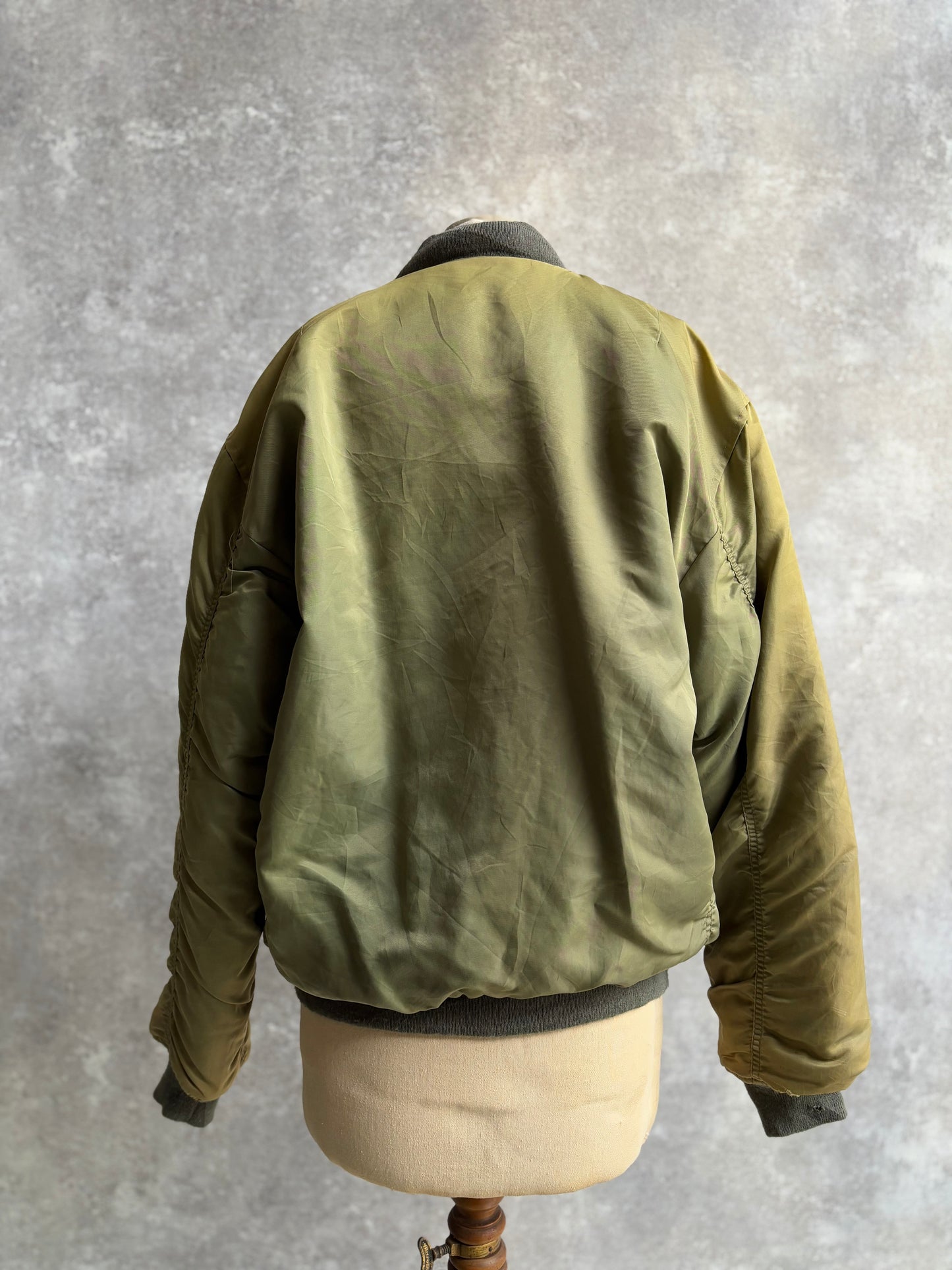 【1980's】Vintage USAF Military Alpha Fright Jacket