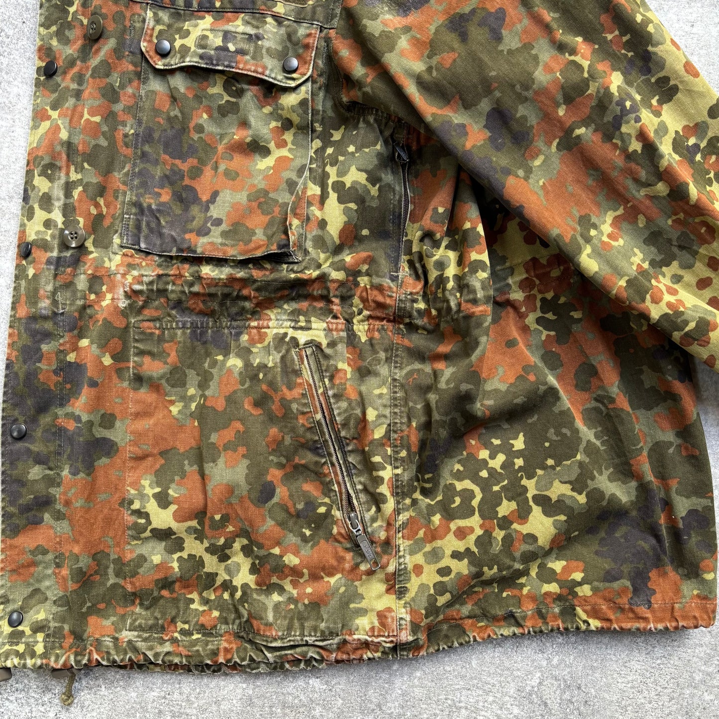 【~1990's】German Bundeswehr Flecktarn Camouflage Parka