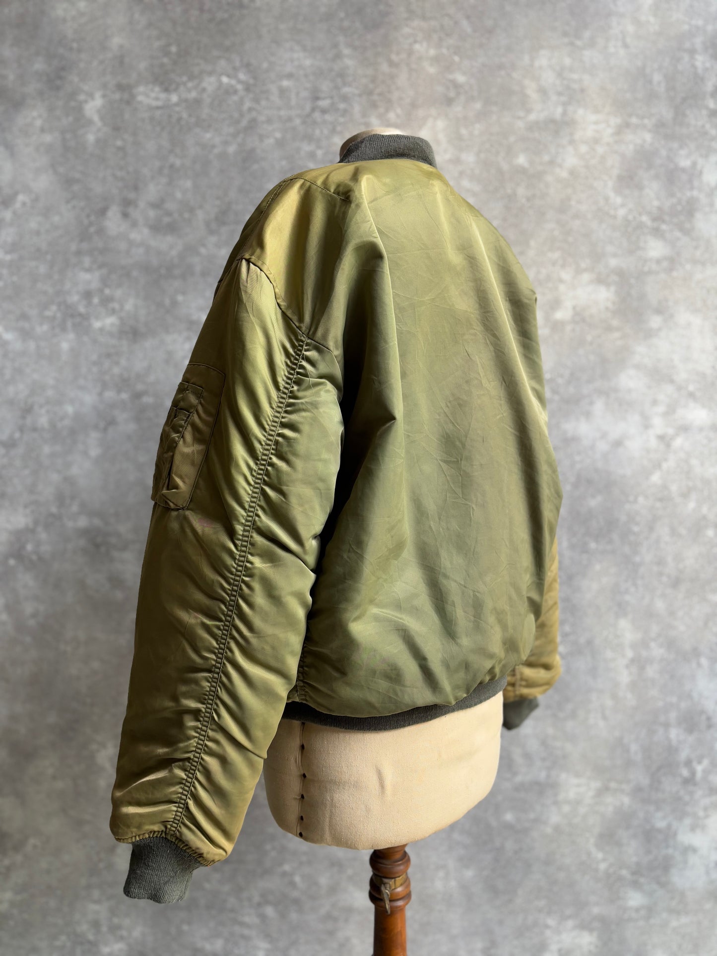 【1980's】Vintage USAF Military Alpha Fright Jacket