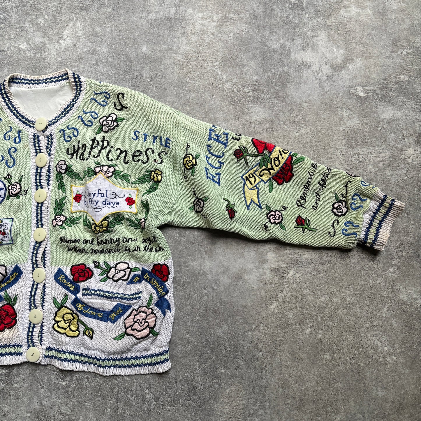 【1989】Whimsical Romantic Knit Cardigan