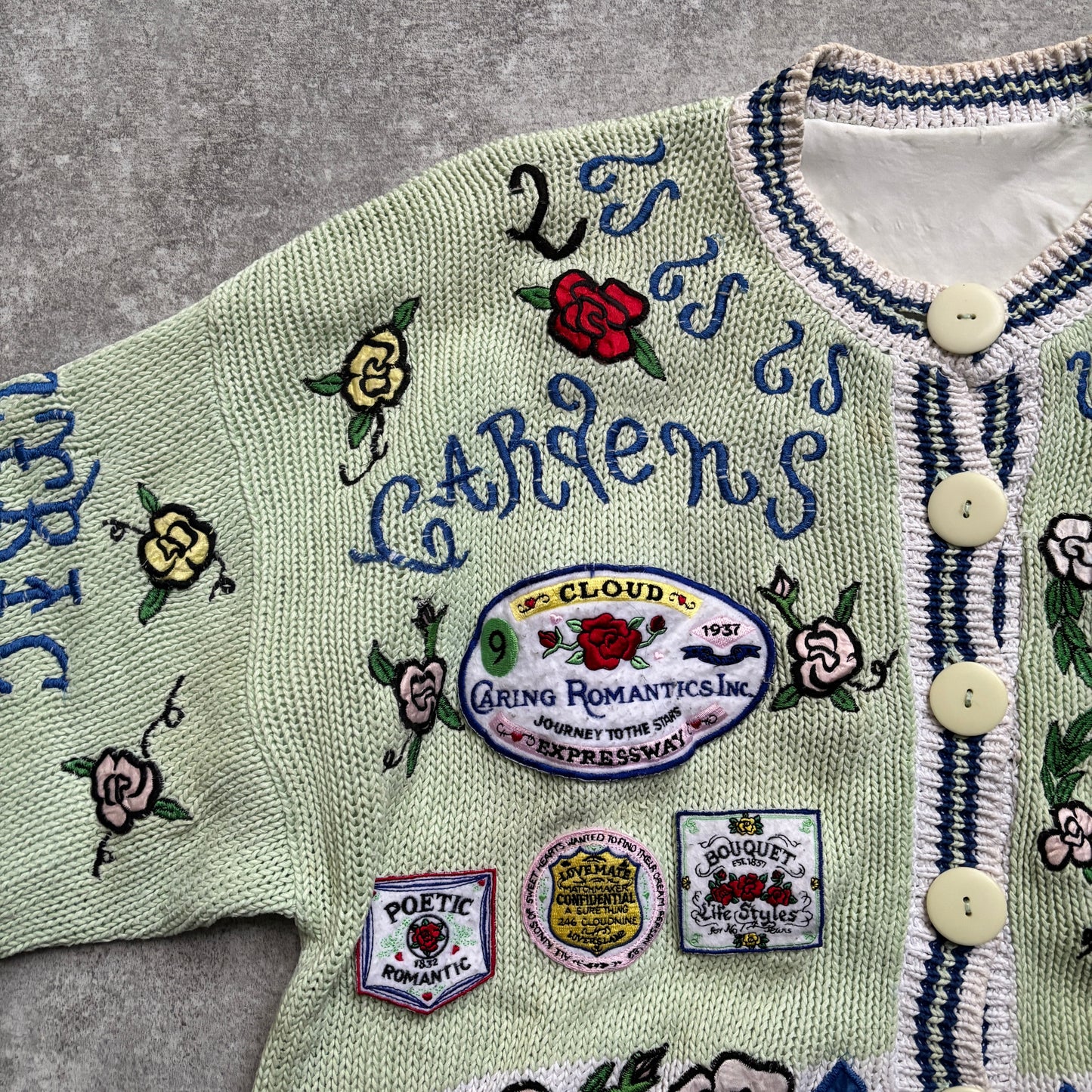 【1989】Whimsical Romantic Knit Cardigan