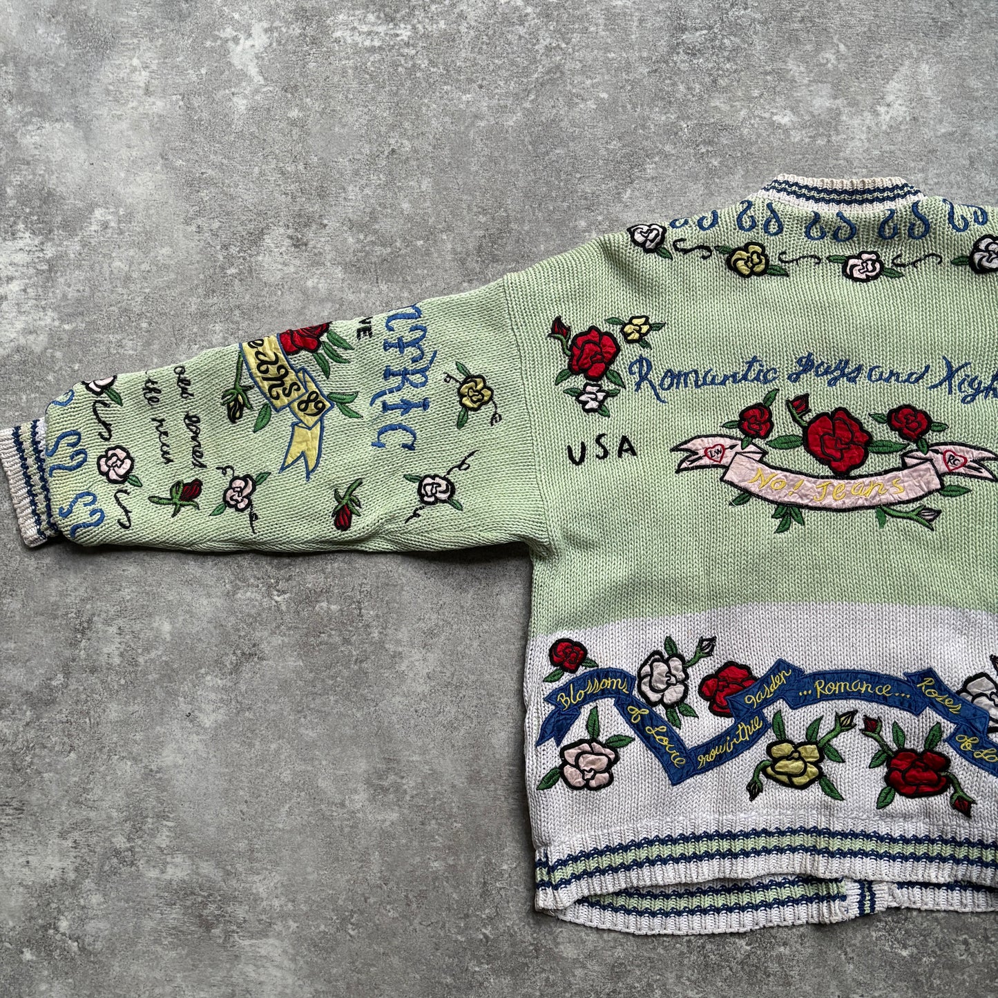 【1989】Whimsical Romantic Knit Cardigan