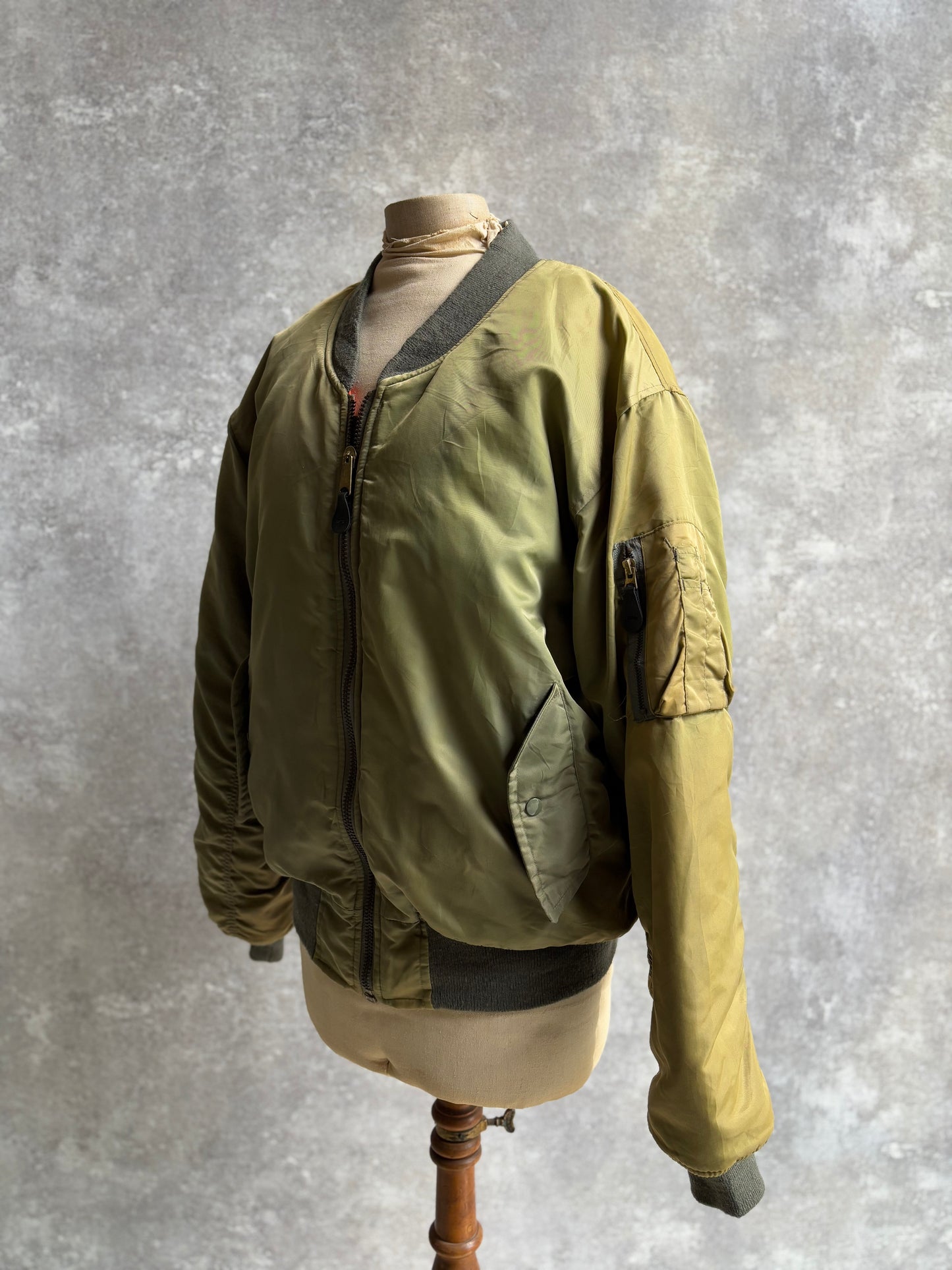 【1980's】Vintage USAF Military Alpha Fright Jacket