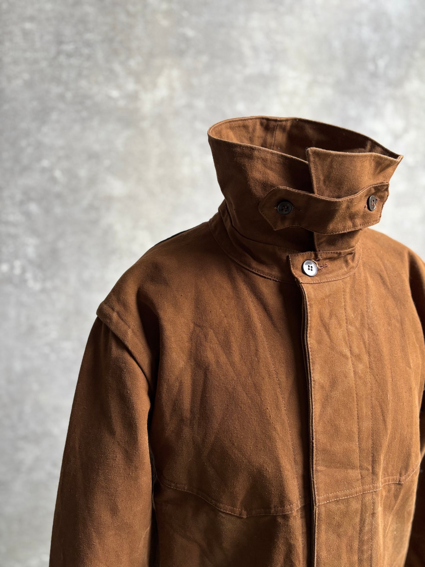 【~1980's】Vintage French Railway Brown Work Jacket