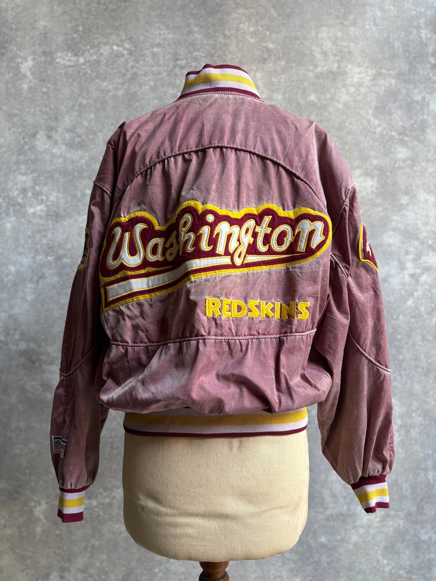 【1990's】NFL Washington Redskins Varsity Fade Jacket