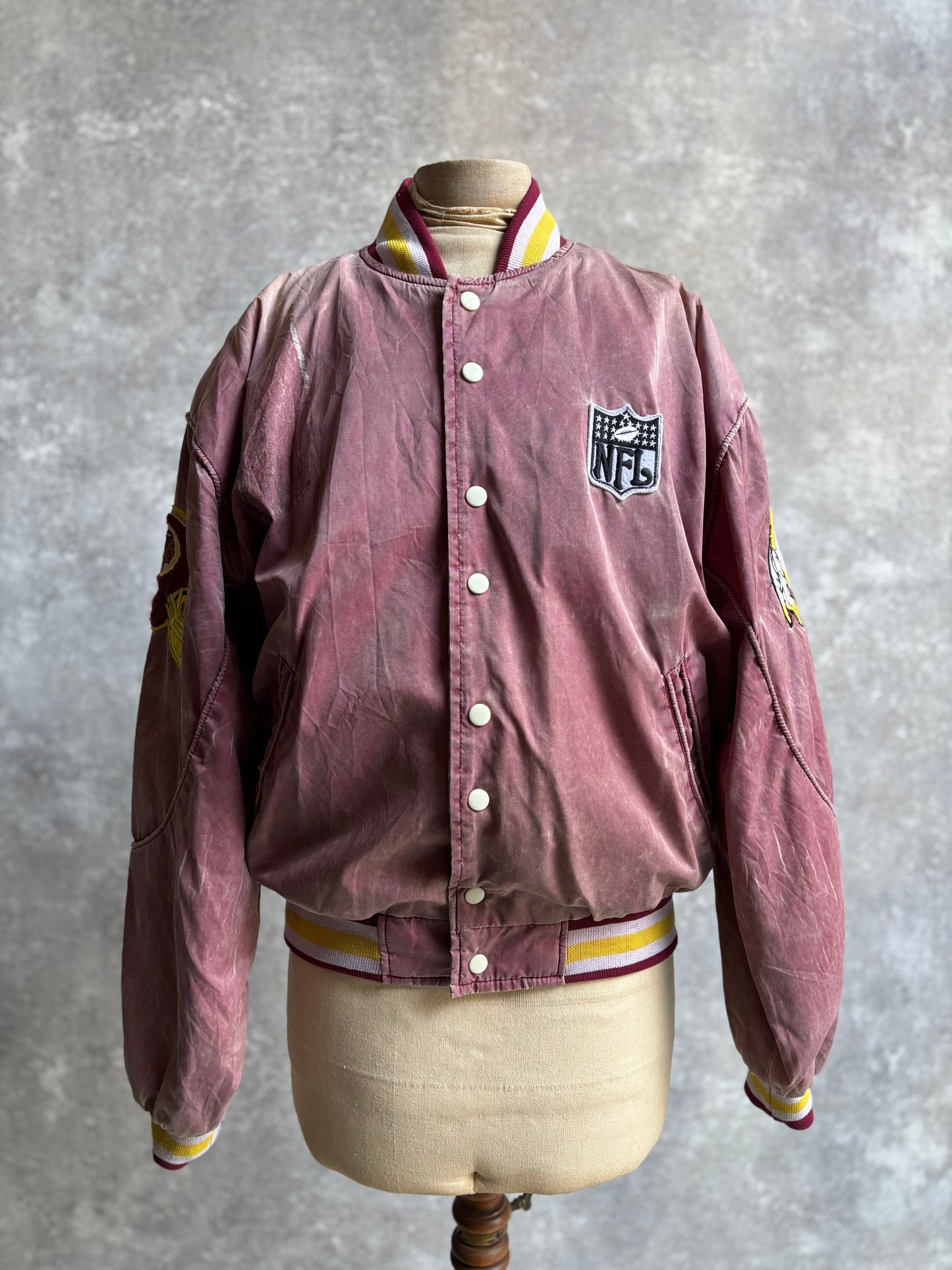 【1990's】NFL Washington Redskins Varsity Fade Jacket
