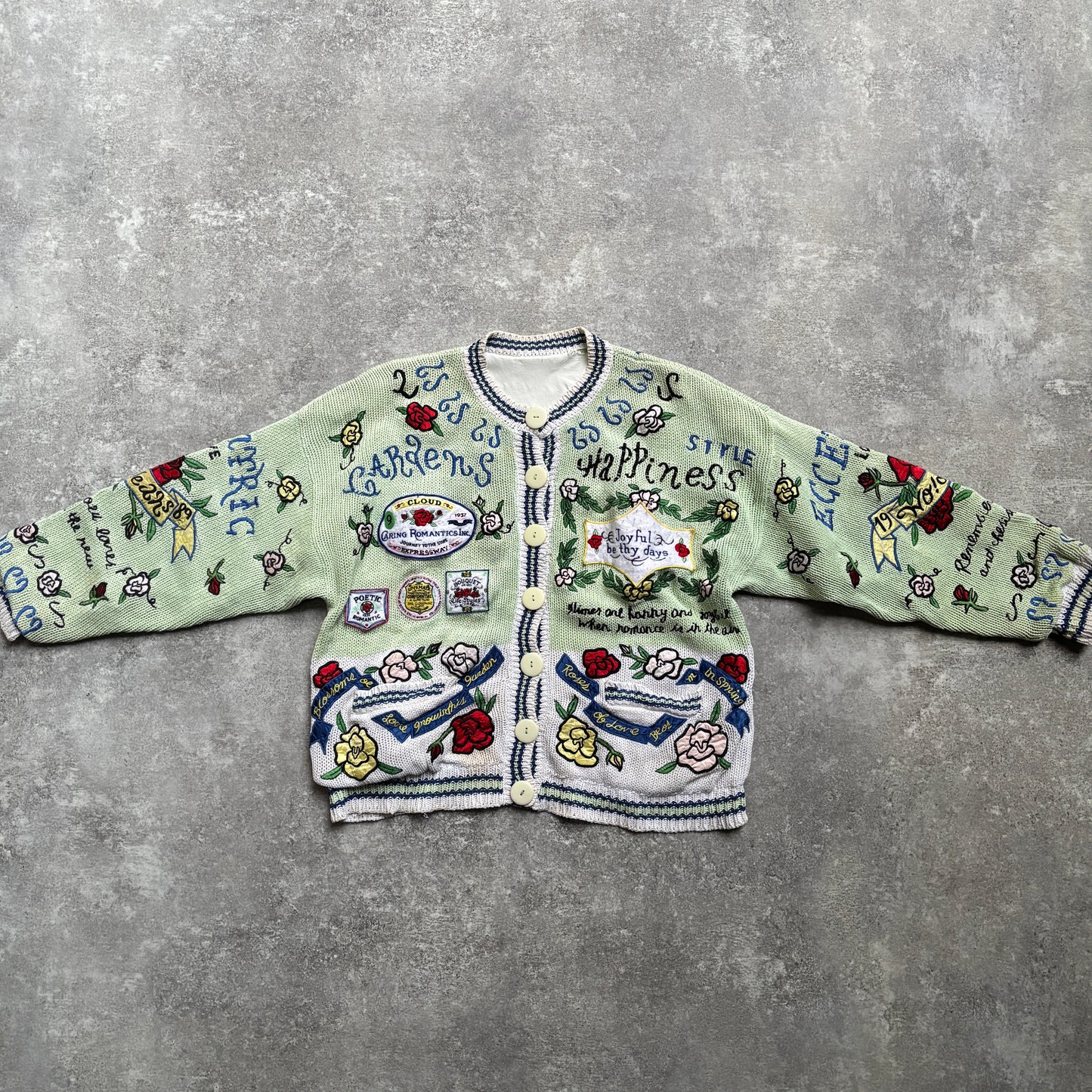 【1989】Whimsical Romantic Knit Cardigan