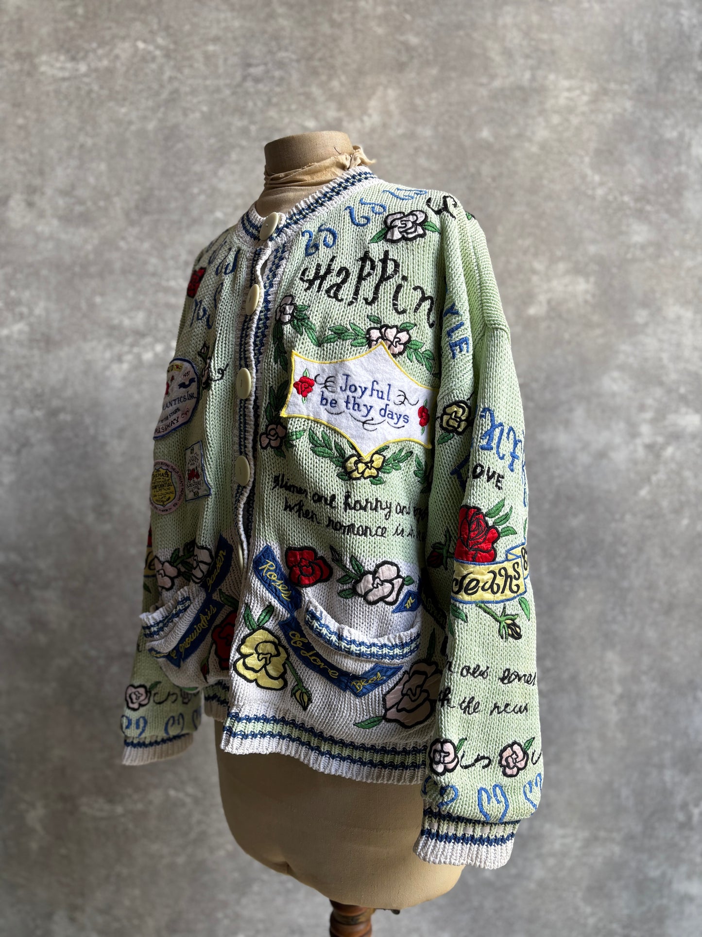 【1989】Whimsical Romantic Knit Cardigan