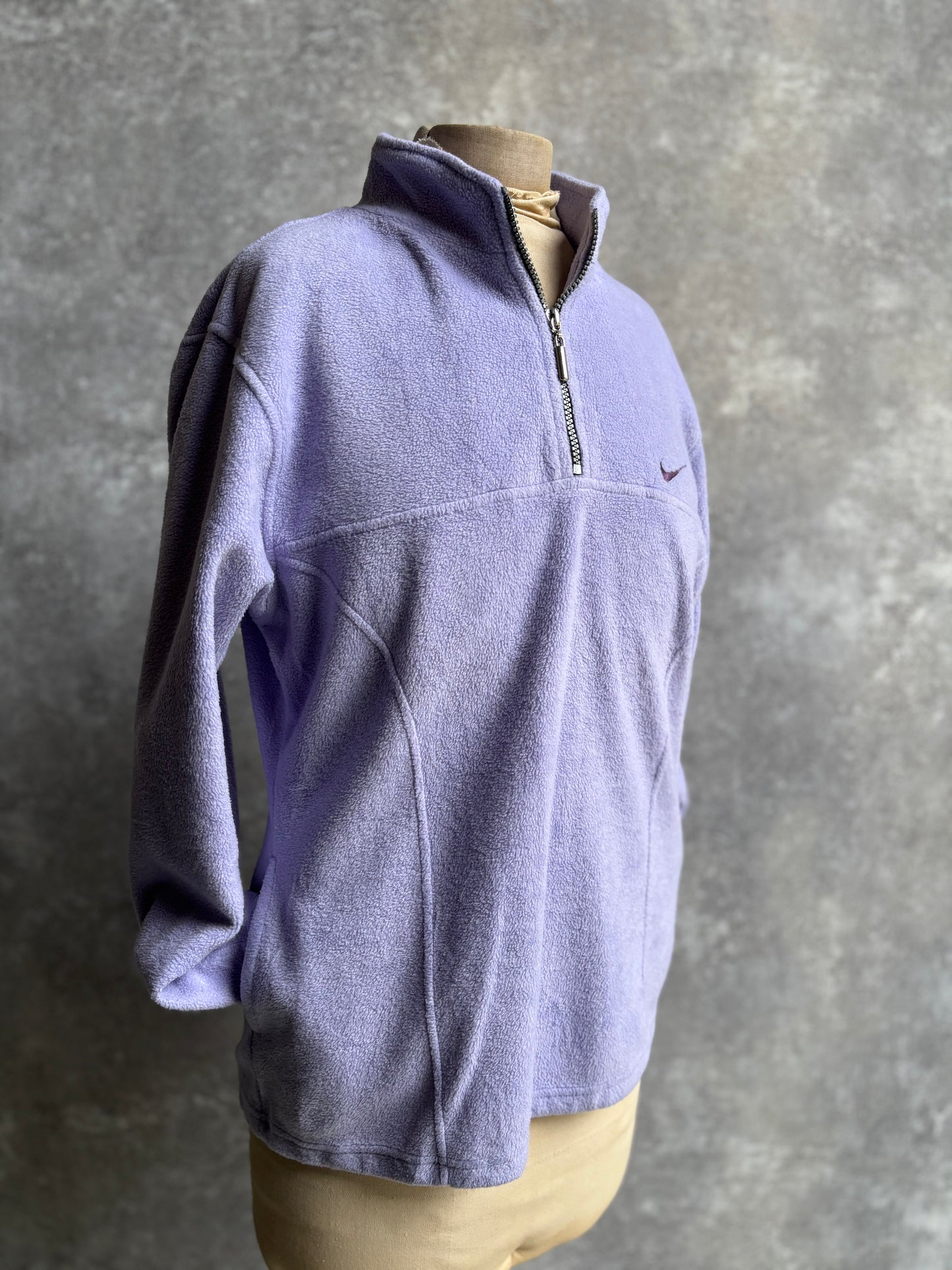 【1990's】Nike Purple Half Zip Fleece Pullover