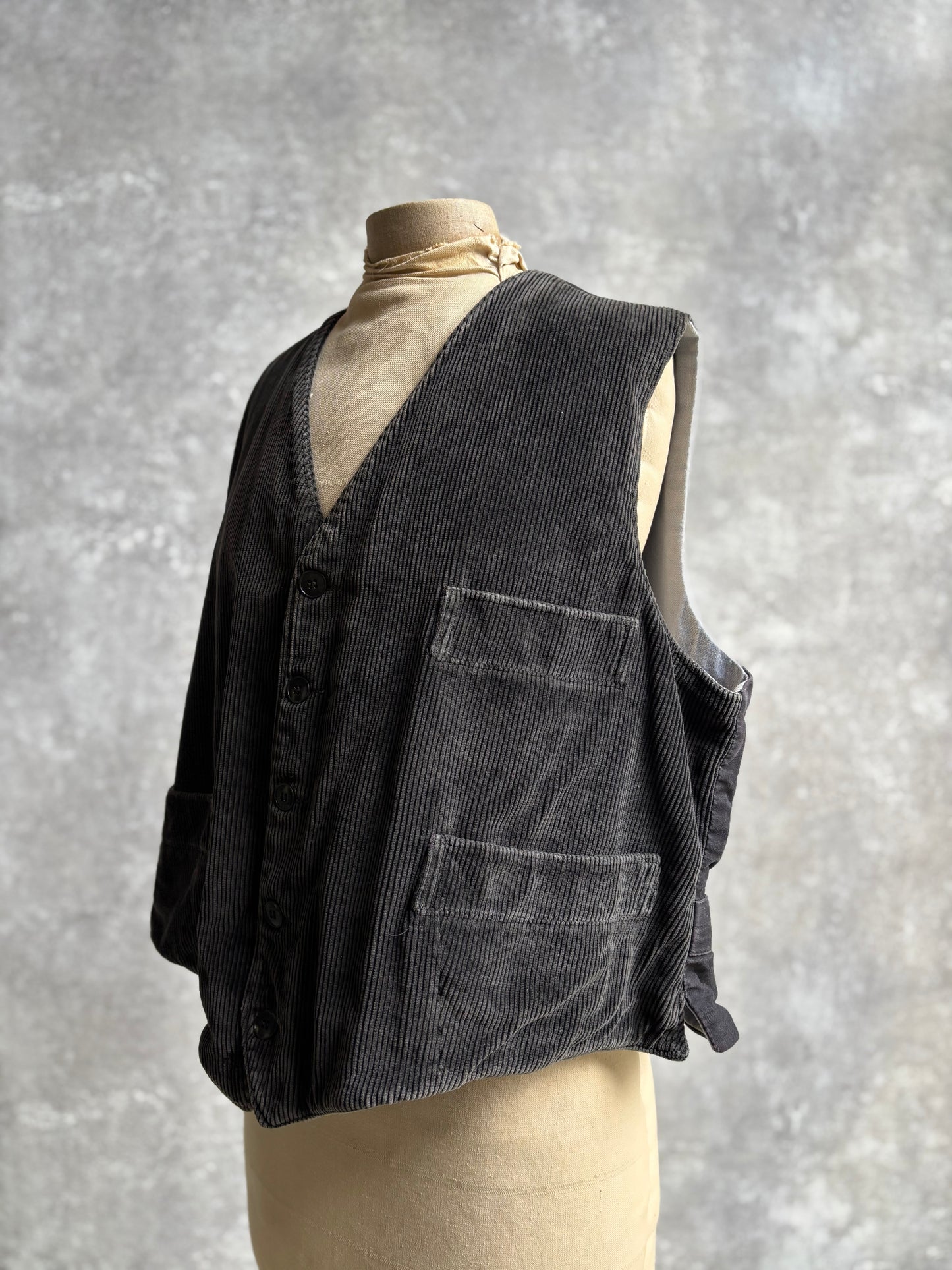 【~1970's】 Vintage French Farmers Vest Jeanot