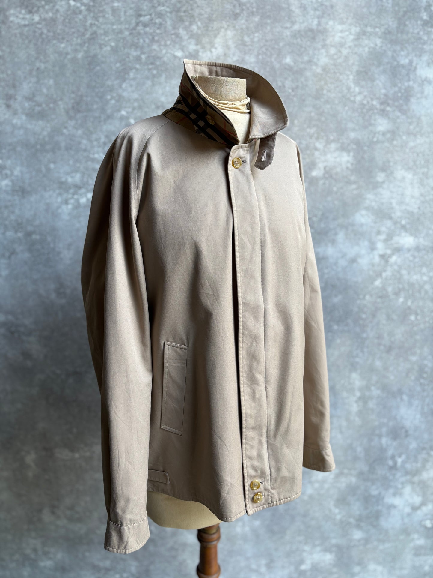 【1980's】Burberry's Beige Harrington Jacket
