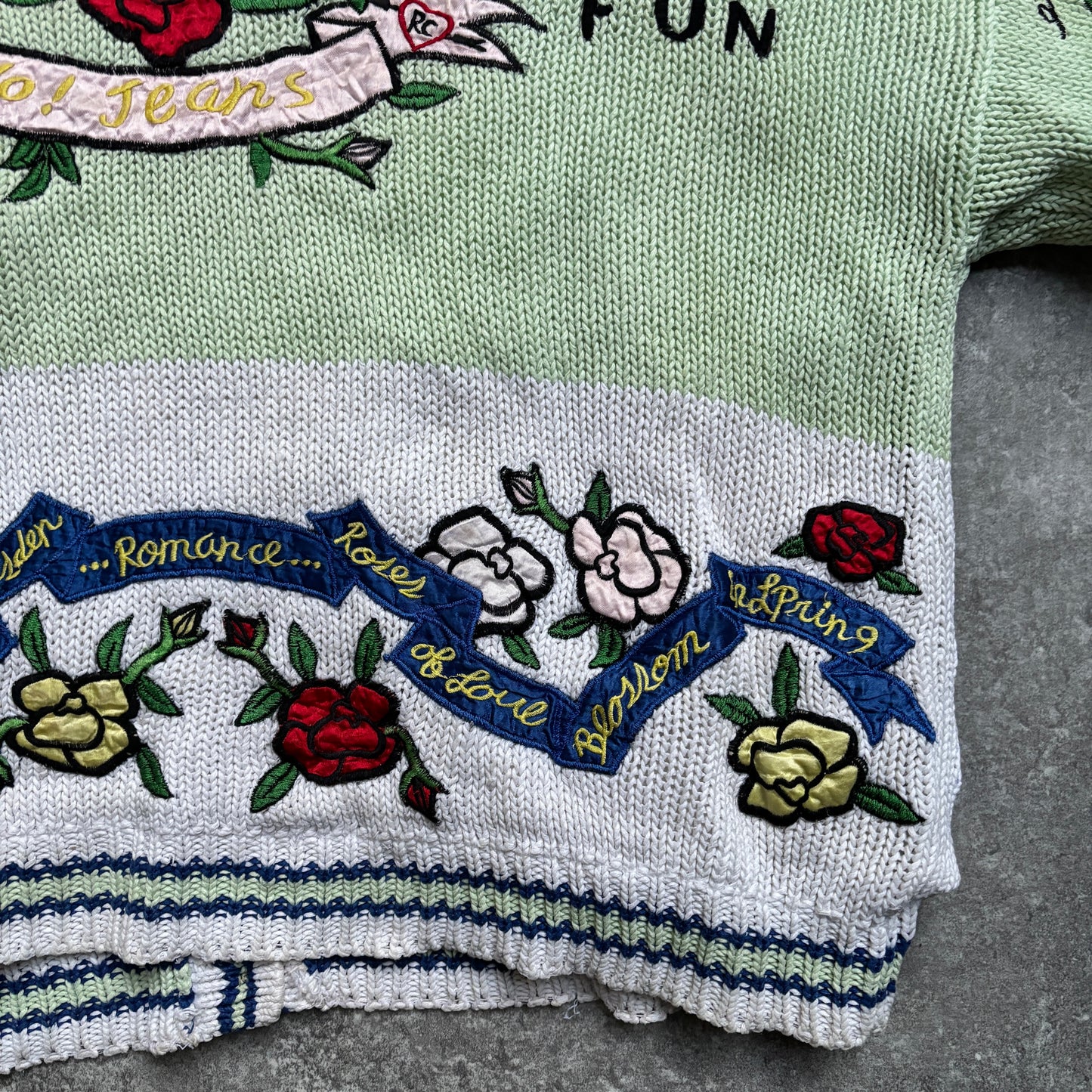【1989】Whimsical Romantic Knit Cardigan