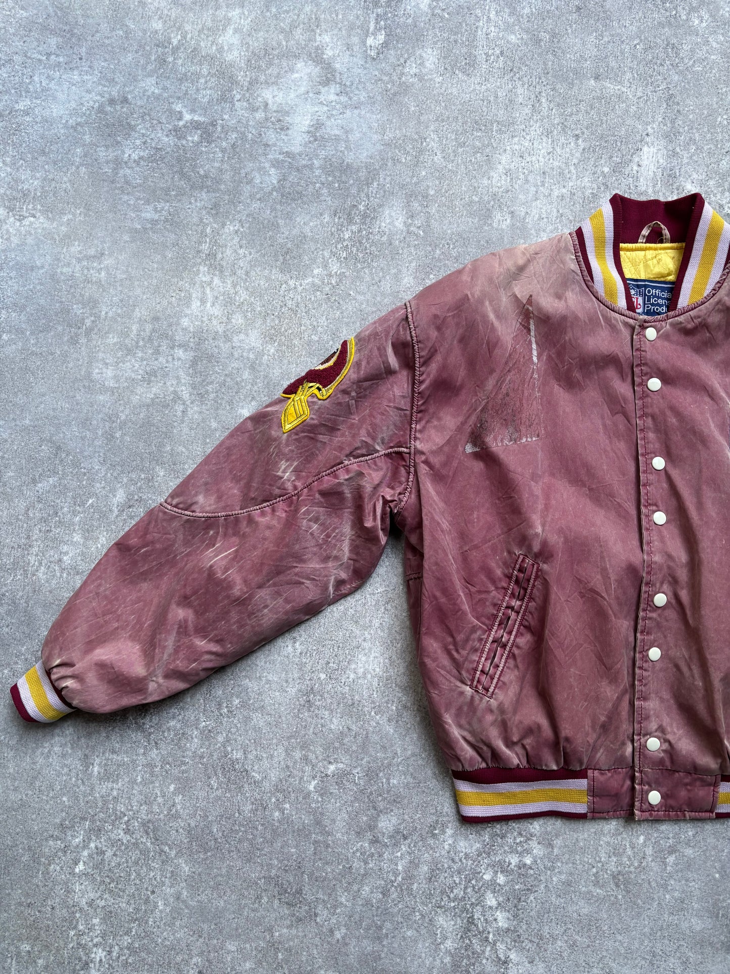 【1990's】NFL Washington Redskins Varsity Fade Jacket