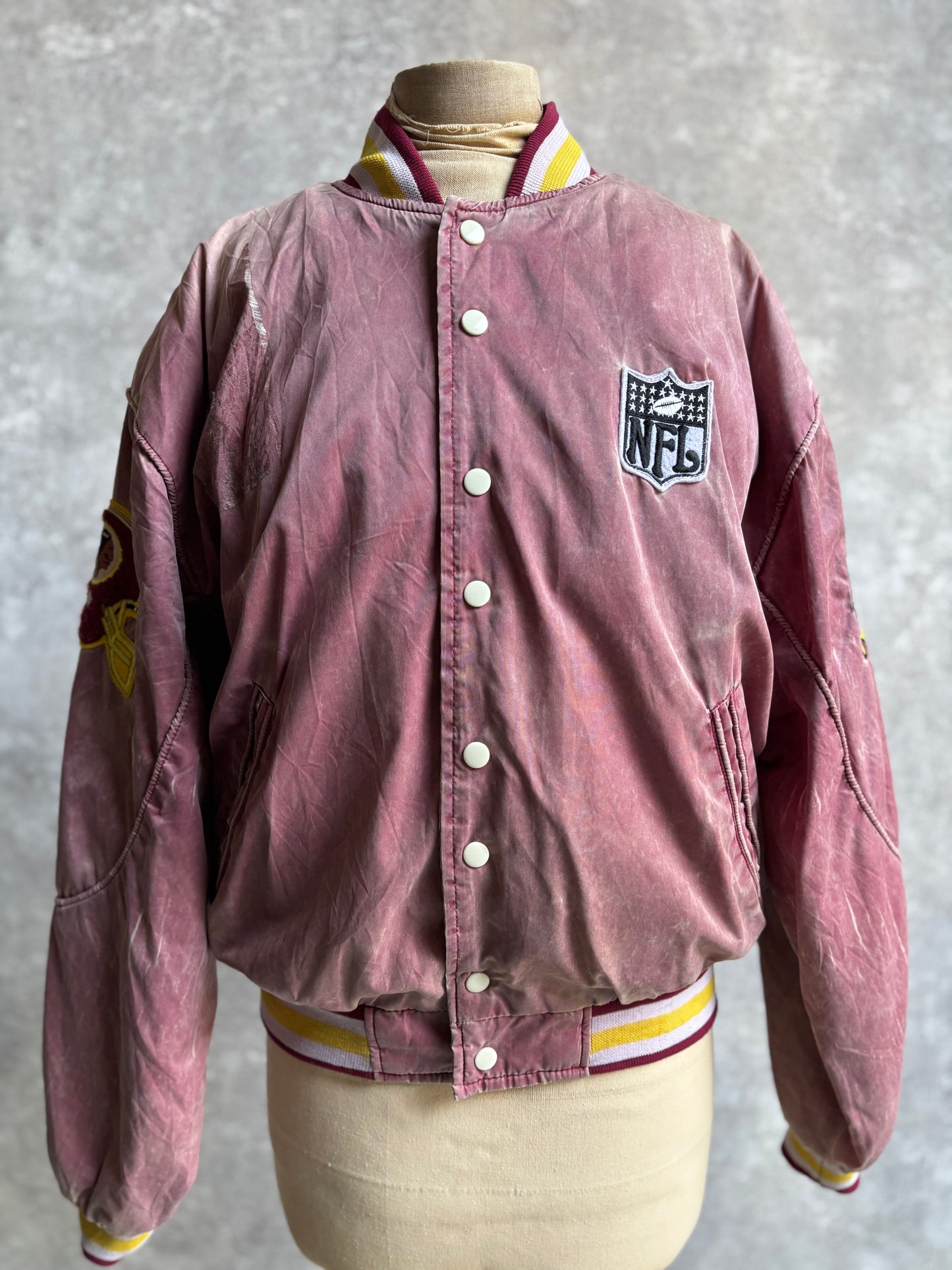 【1990's】NFL Washington Redskins Varsity Fade Jacket