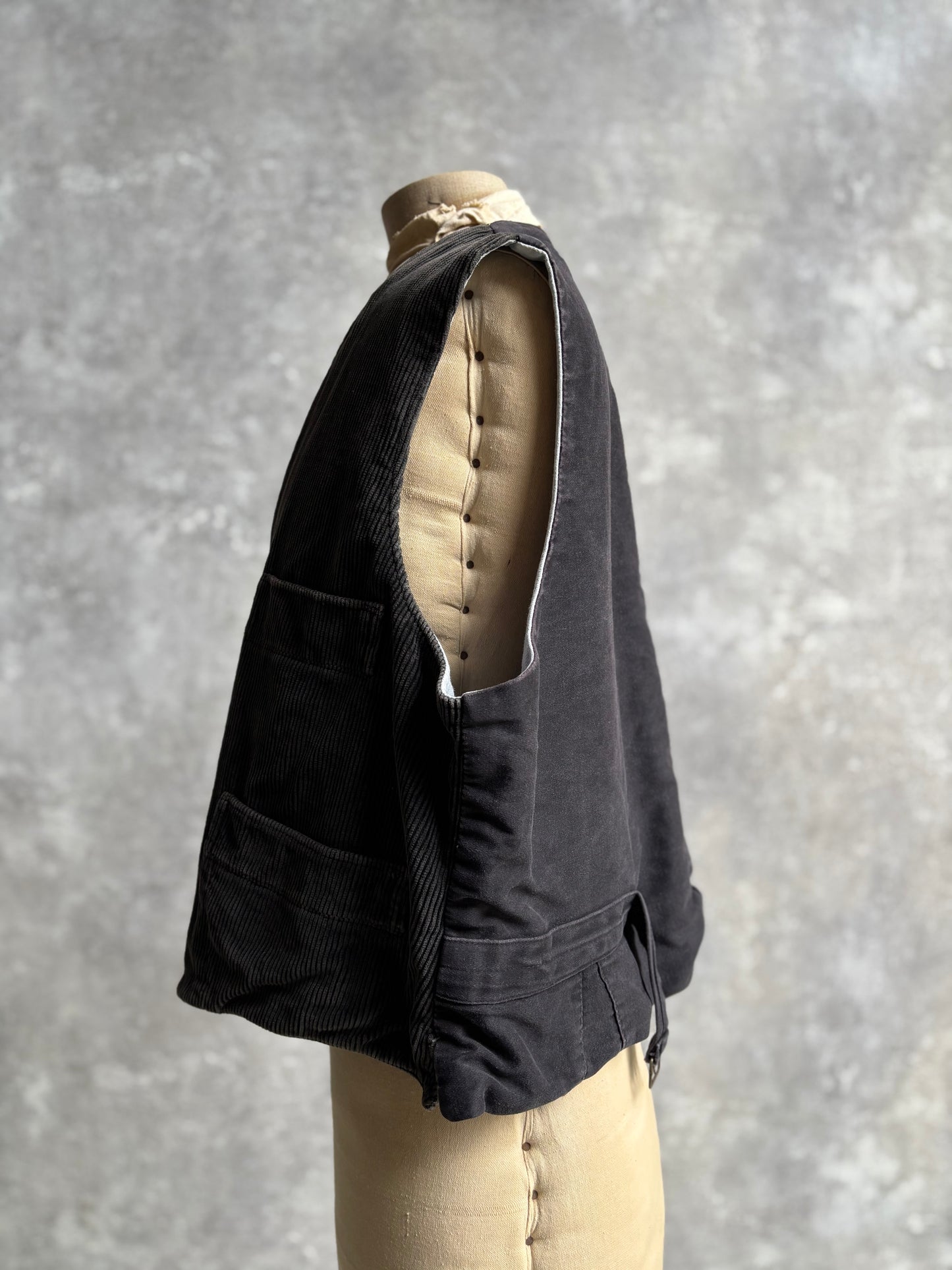 【~1970's】 Vintage French Farmers Vest Jeanot