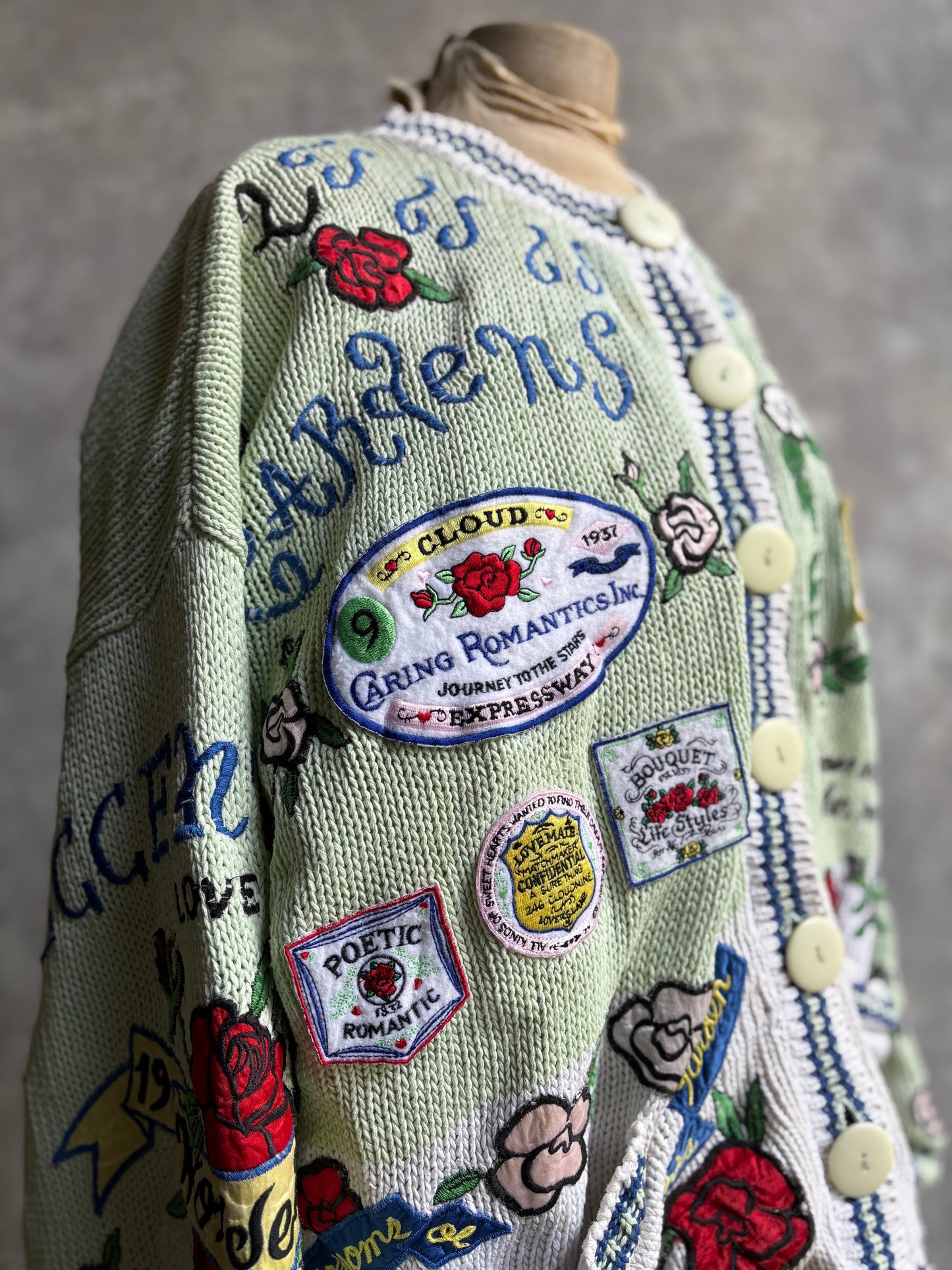 【1989】Whimsical Romantic Knit Cardigan