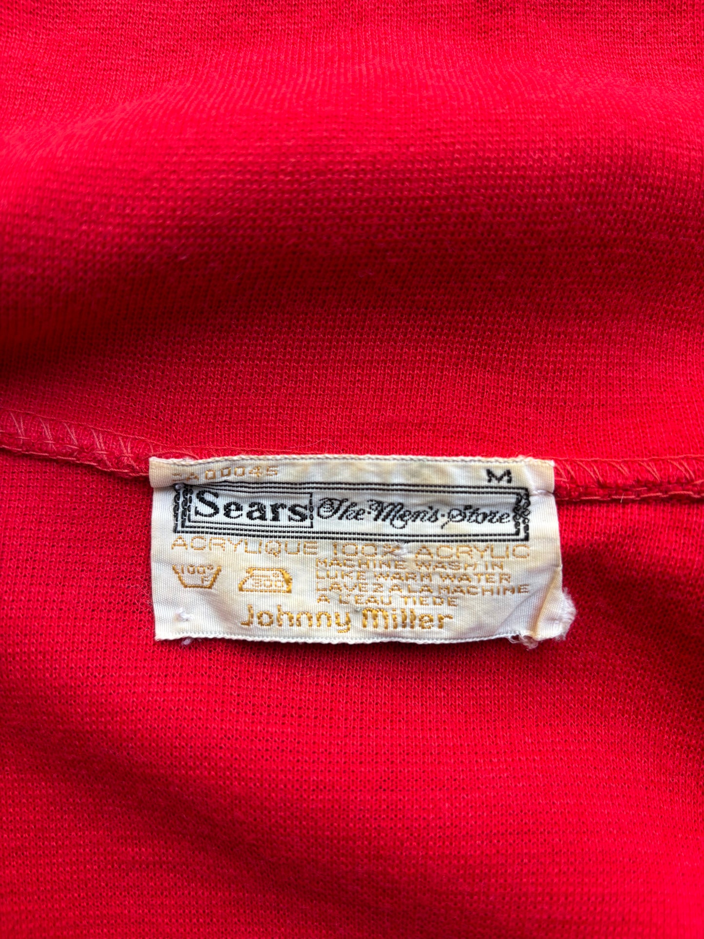 【1970s】Sears Track Jacket Model Johnny Miller
