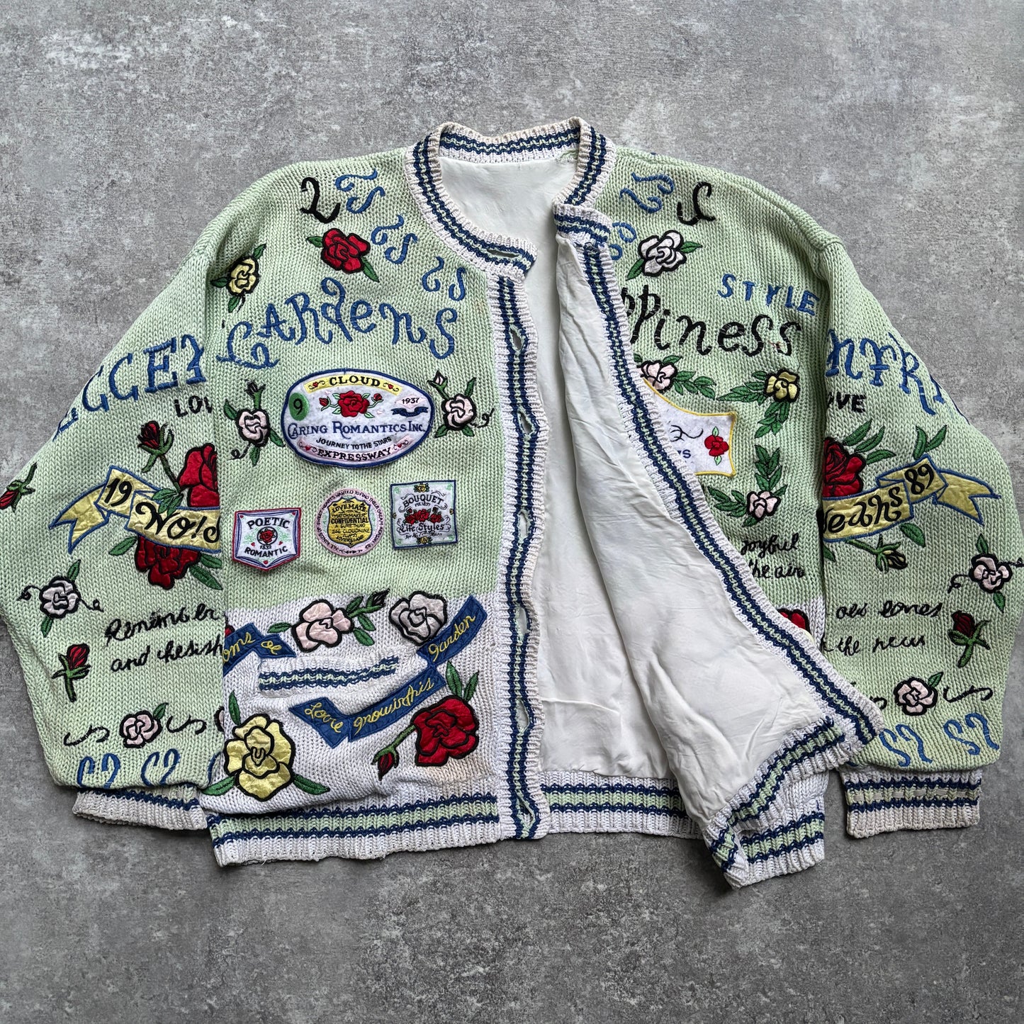 【1989】Whimsical Romantic Knit Cardigan