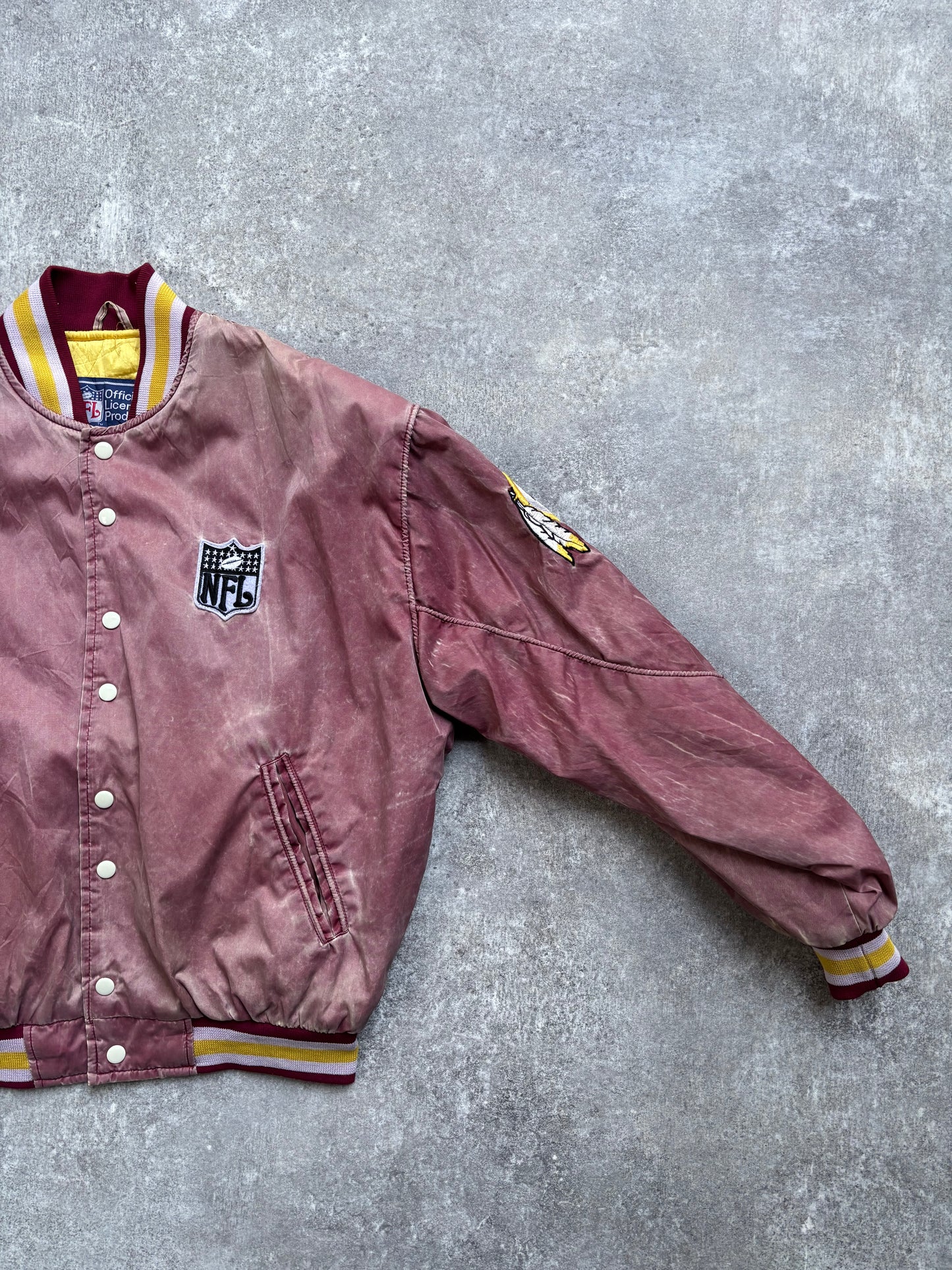 【1990's】NFL Washington Redskins Varsity Fade Jacket