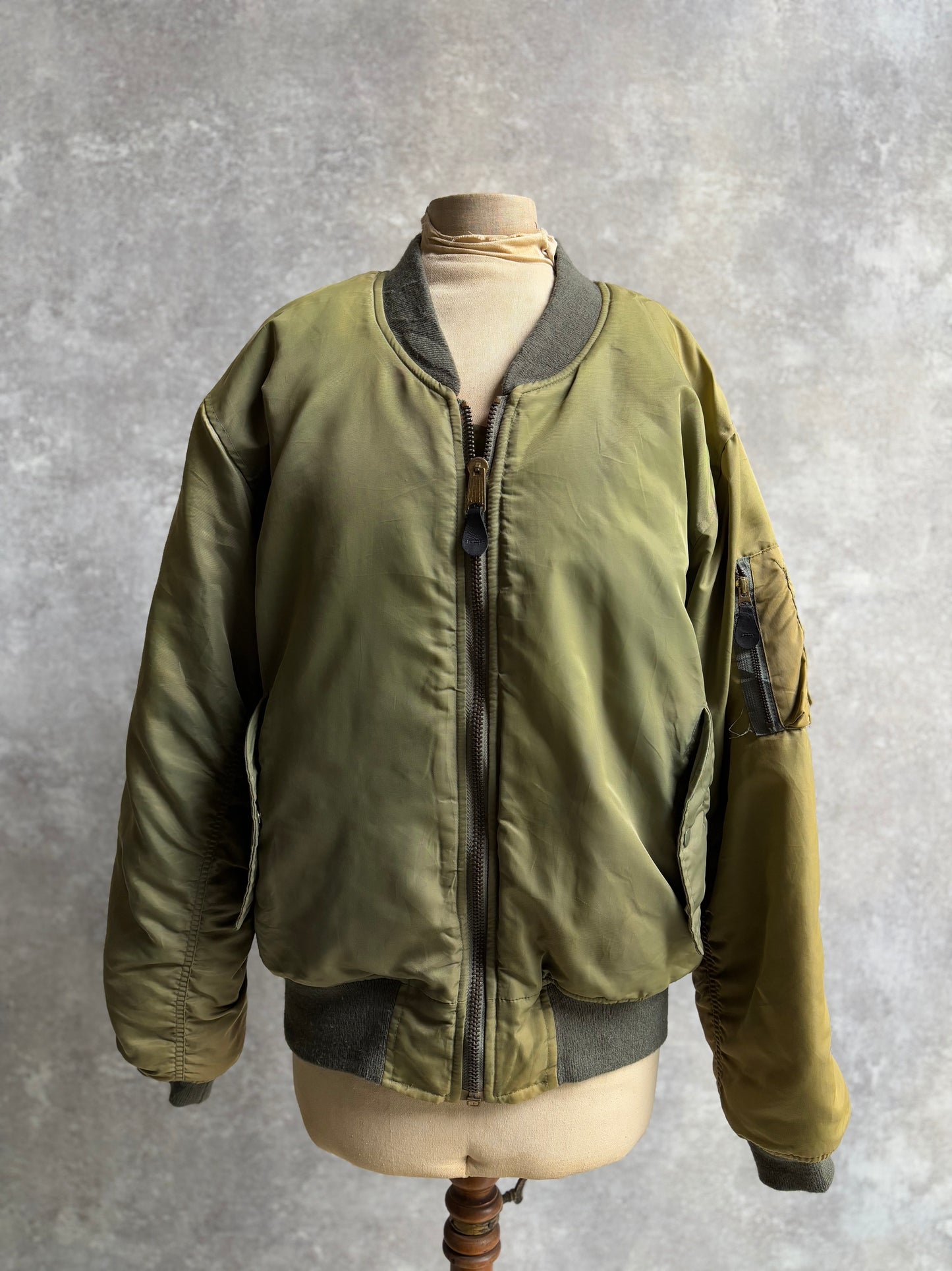 【1980's】Vintage USAF Military Alpha Fright Jacket