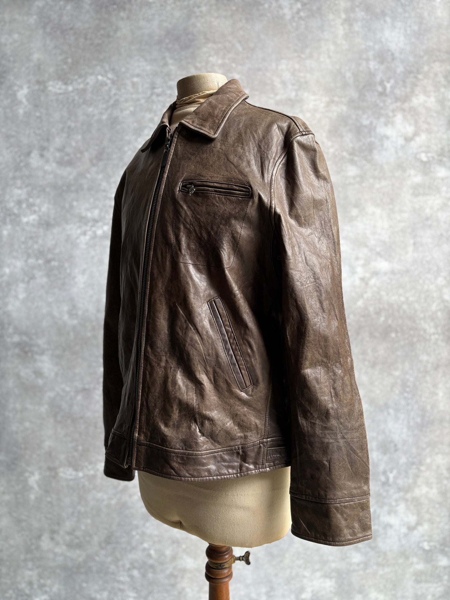 【1990's】Banana Republic Brown Leather Jacket