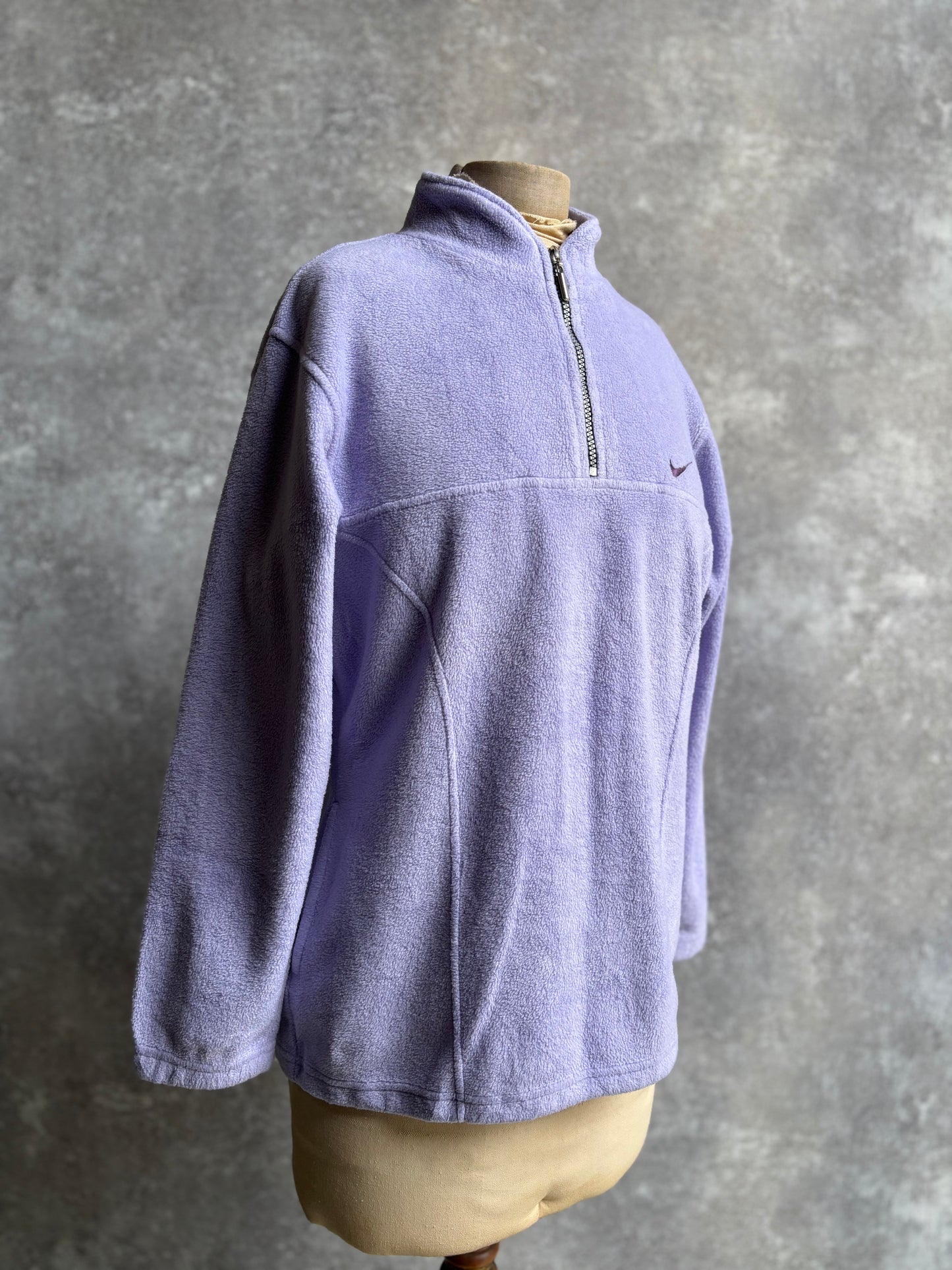【1990's】Nike Purple Half Zip Fleece Pullover
