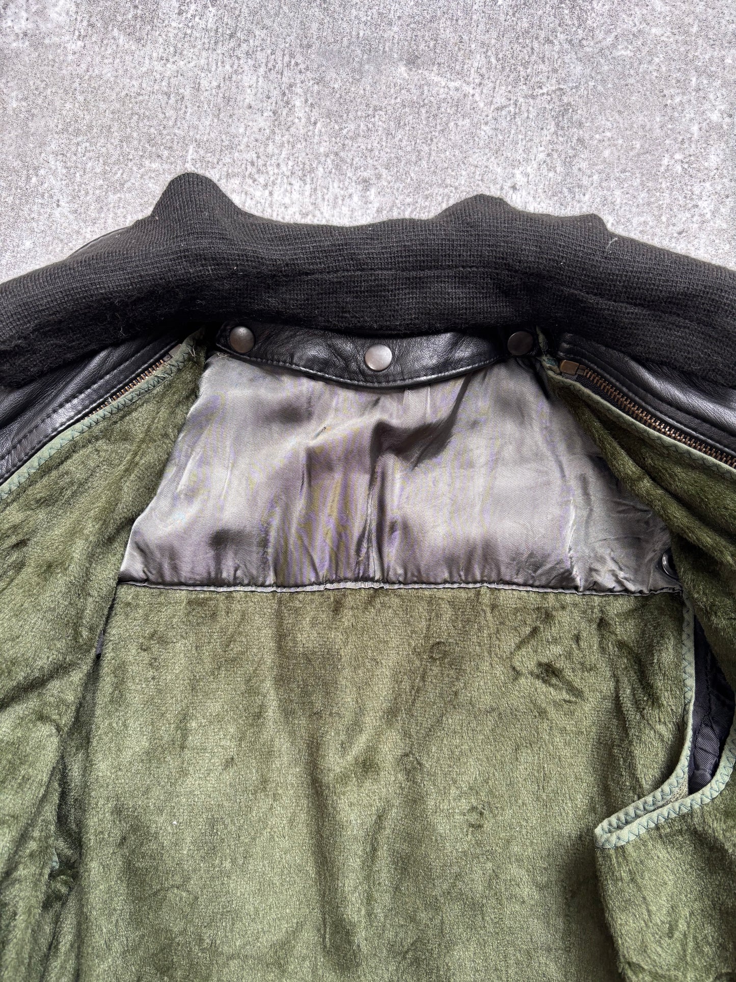 【1991】Vintage Leather German Police Jacket