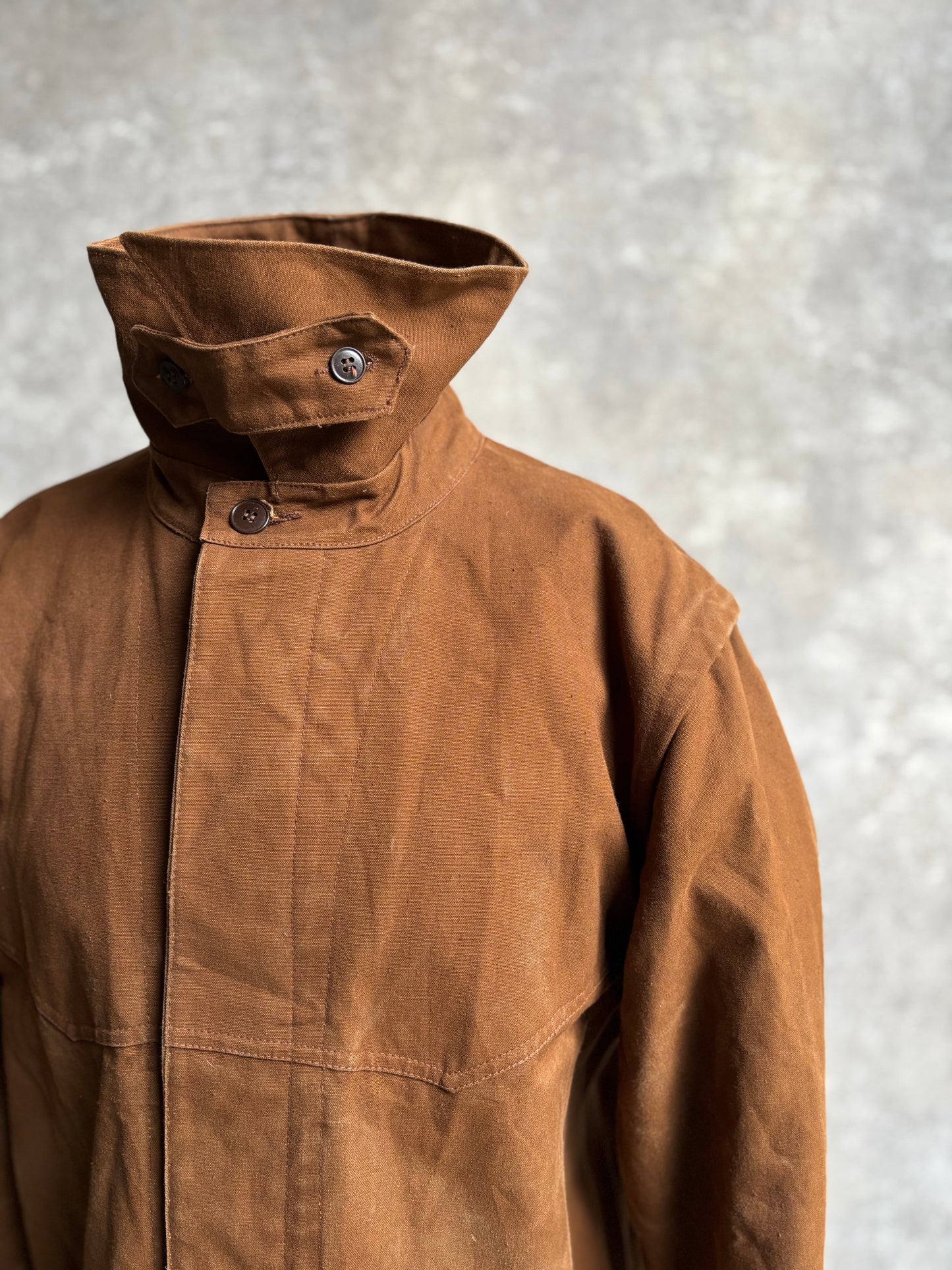 【~1980's】Vintage French Railway Brown Work Jacket