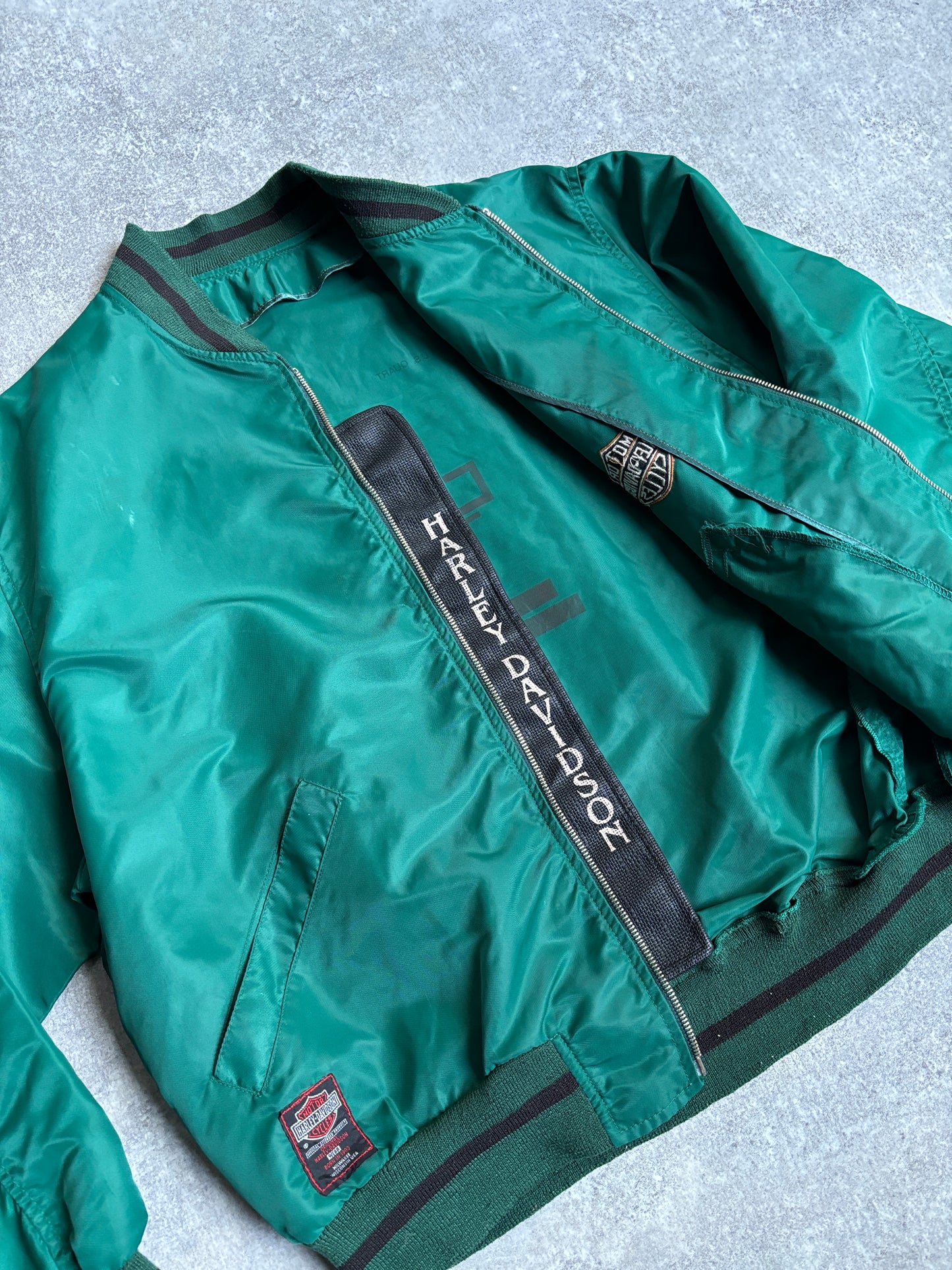【~1990's】Vintage Harley Davidson Nylon Jacket『ハーレーダビッドソン』