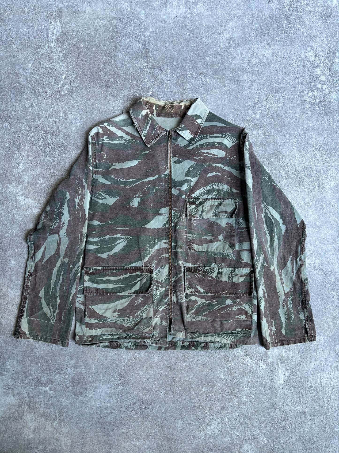 【~1970's】Vintage Lizard Camouflage Hunting Jacket『リザードカモフラージュ』