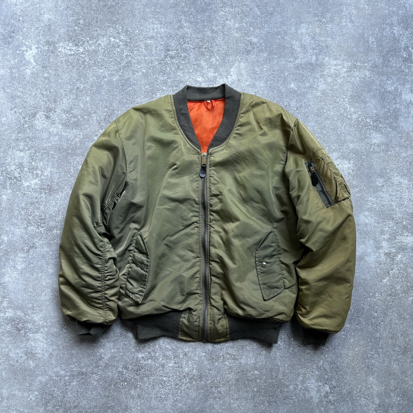 【1980's】Vintage USAF Military Alpha Fright Jacket