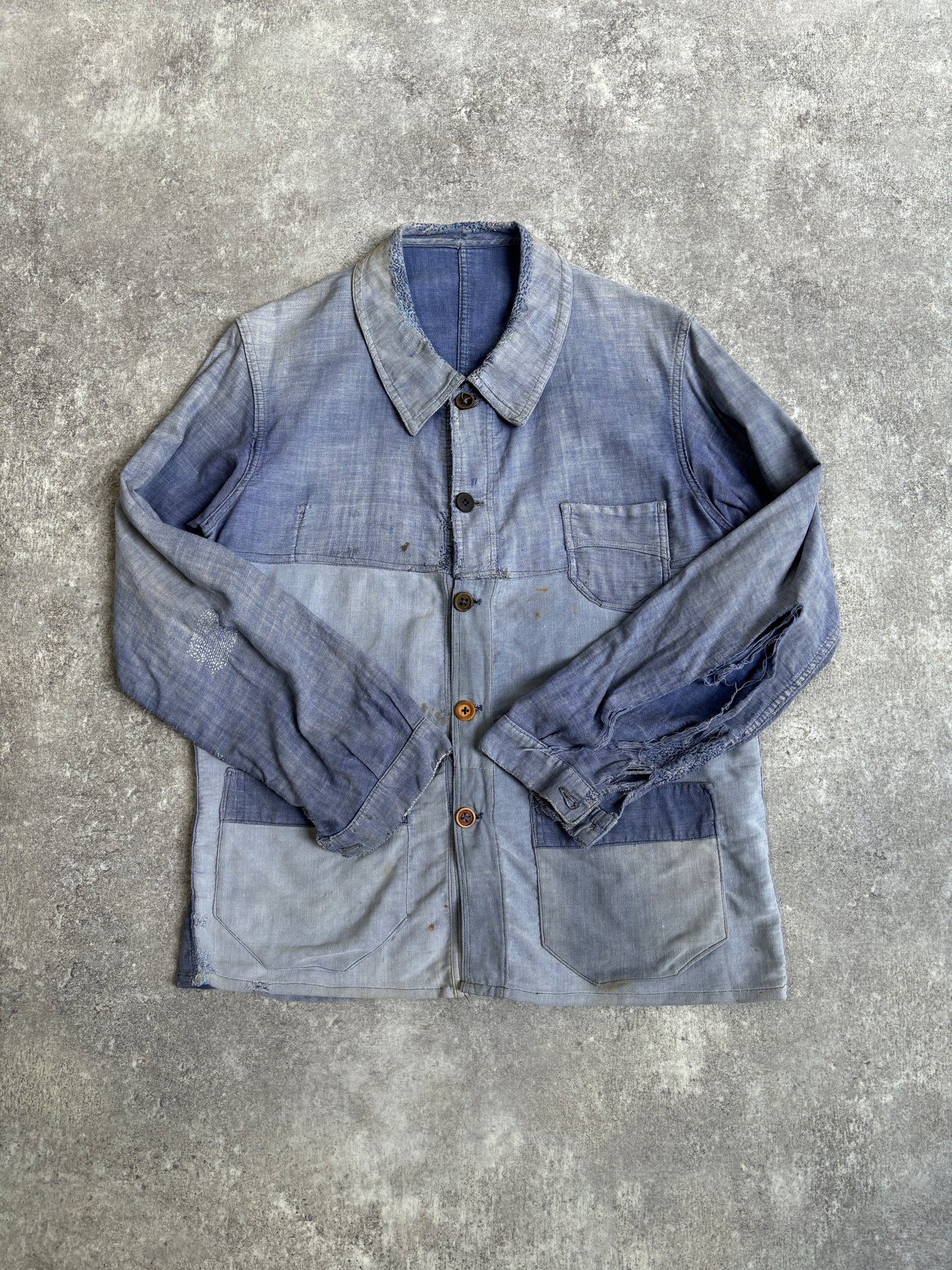 【~1950's】Vintage French Cotton Linen Work Jacket『Vulcain ヴァルカン』