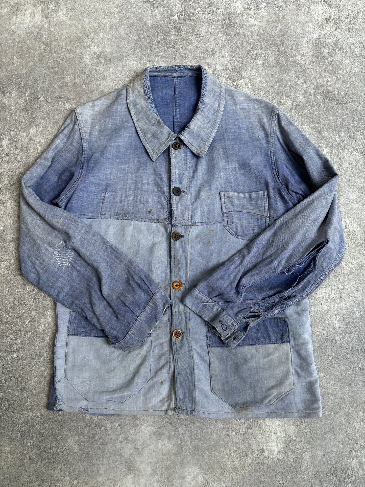 【~1950's】Vintage French Cotton Linen Work Jacket『Vulcain ヴァルカン』