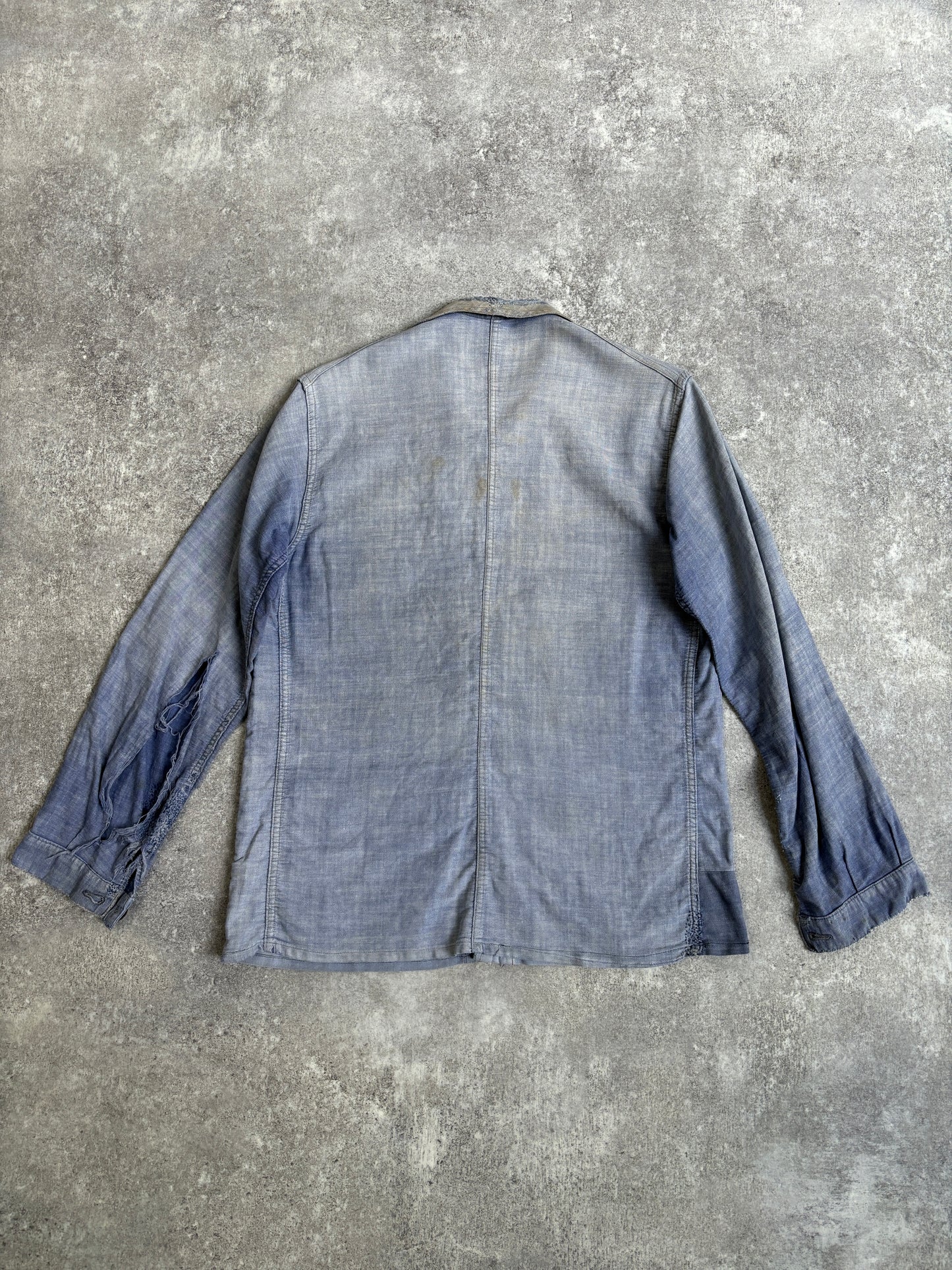 【~1950's】Vintage French Cotton Linen Work Jacket『Vulcain ヴァルカン』