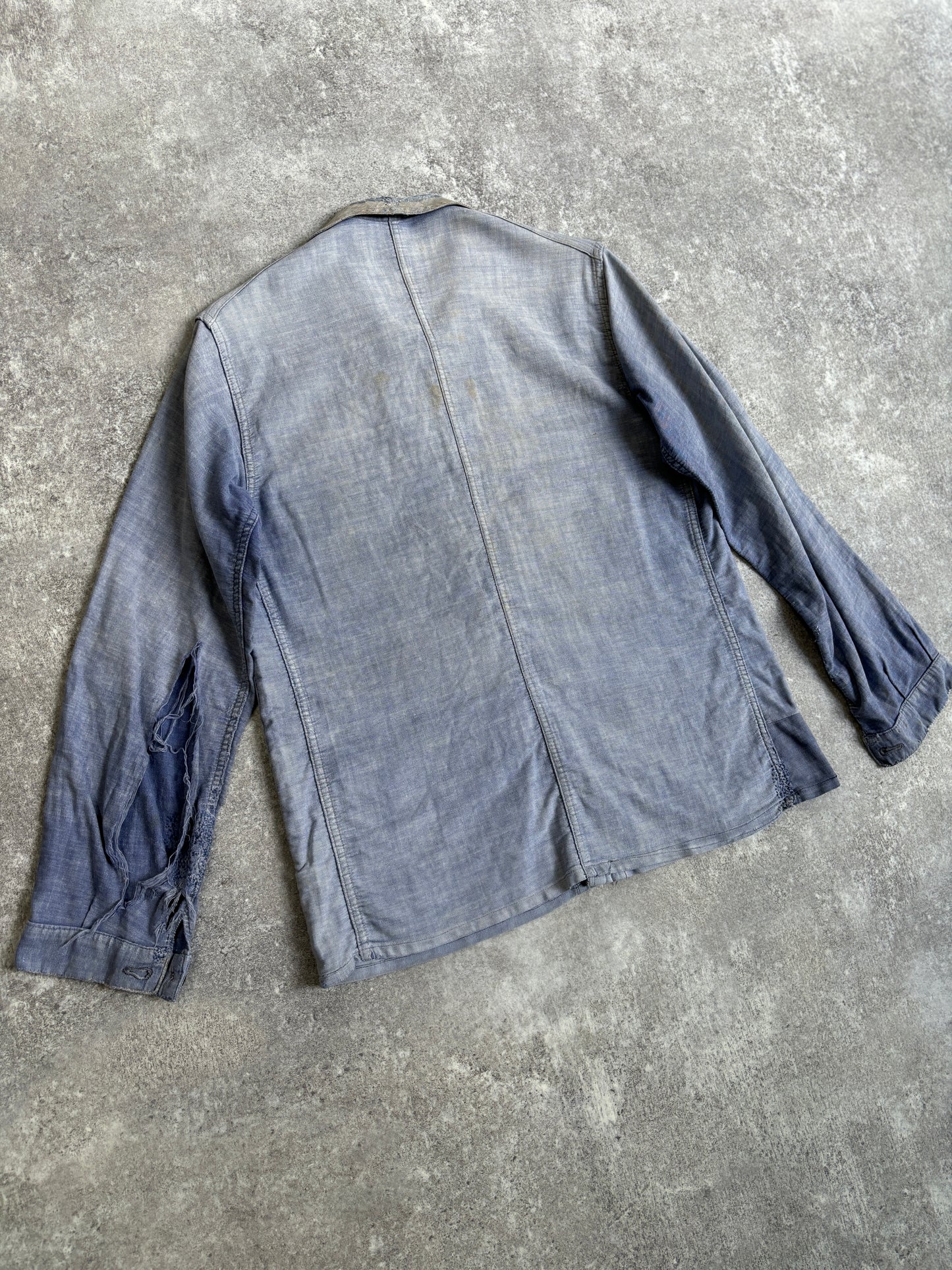 【~1950's】Vintage French Cotton Linen Work Jacket『Vulcain ヴァルカン』