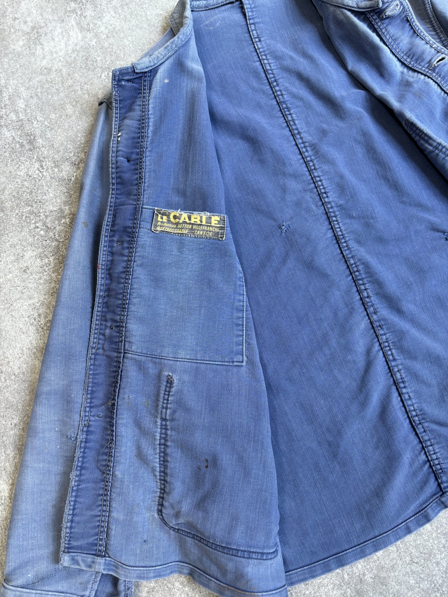 【~1960's】Vintage French Moleskin Work Jacket『Le CABLE ル ケーブル』