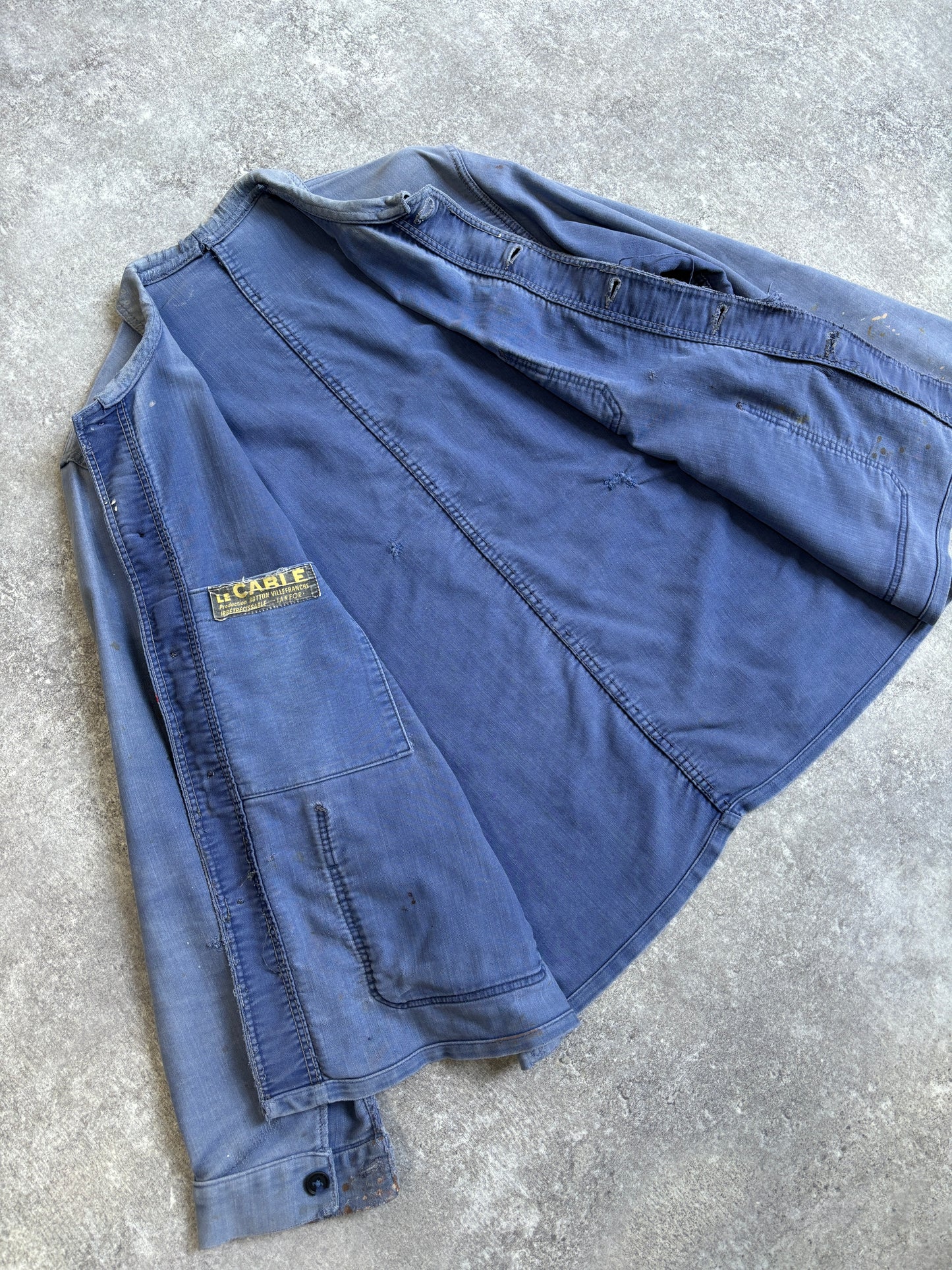 【~1960's】Vintage French Moleskin Work Jacket『Le CABLE ル ケーブル』