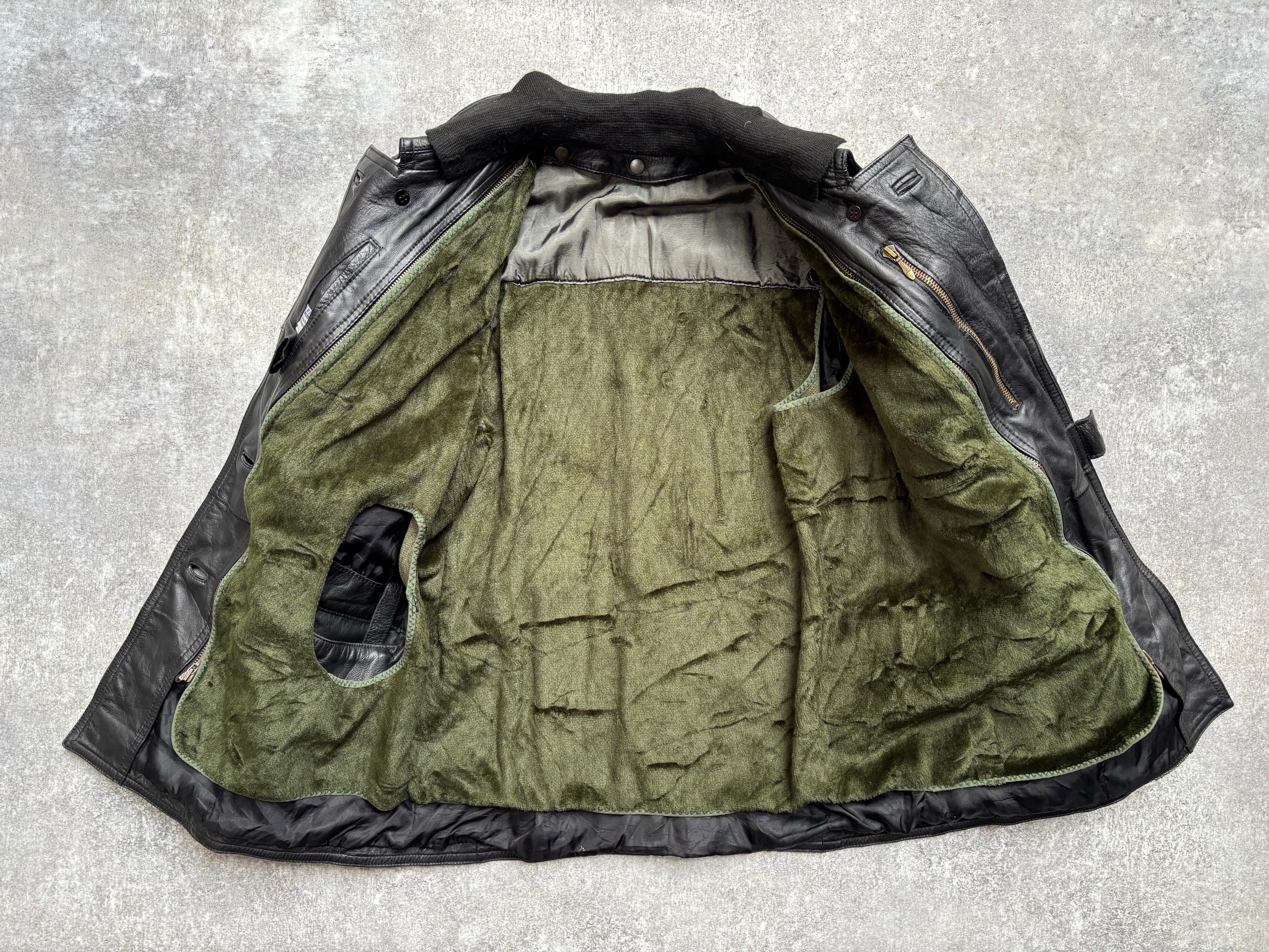 【1991】Vintage Leather German Police Jacket