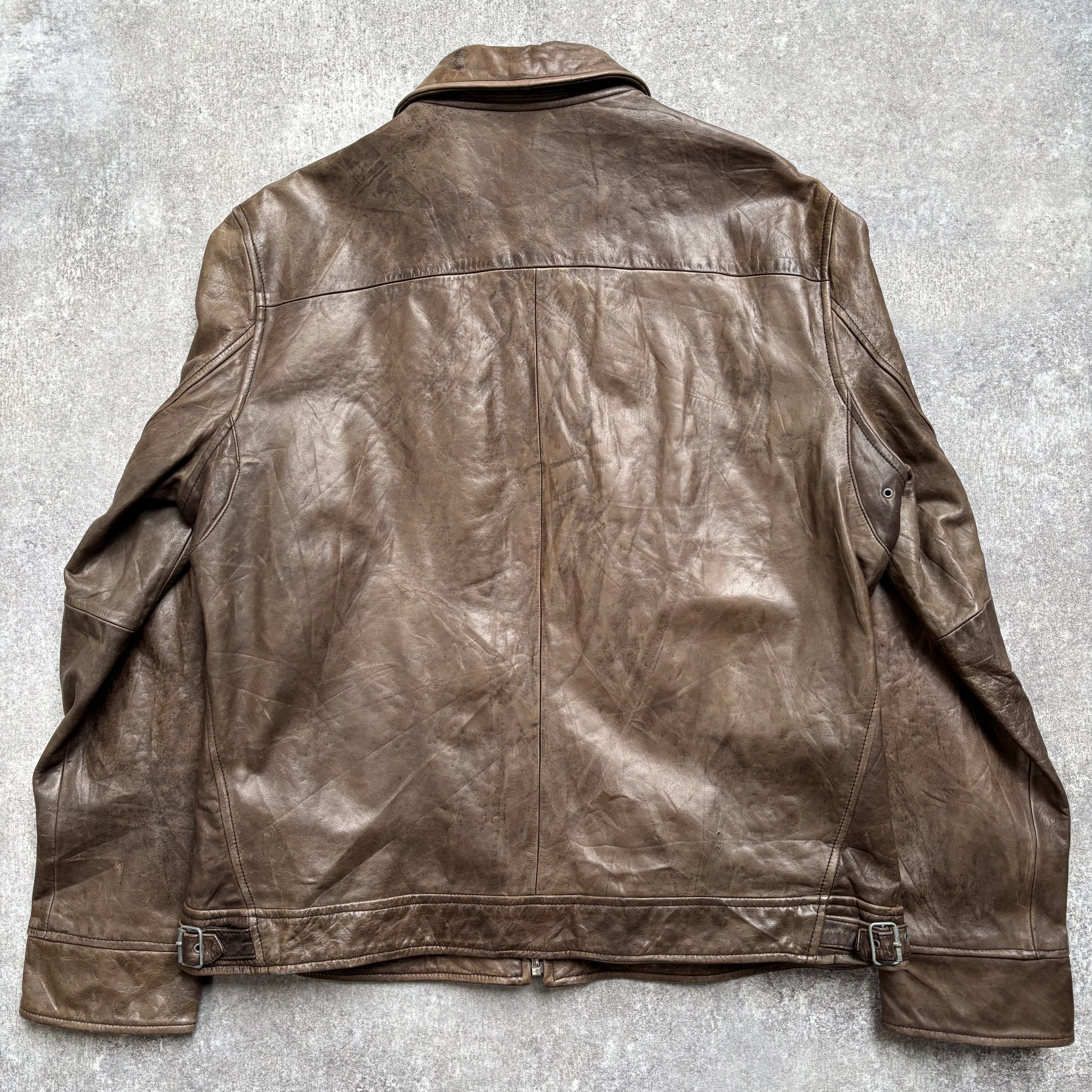 【1990's】Banana Republic Brown Leather Jacket