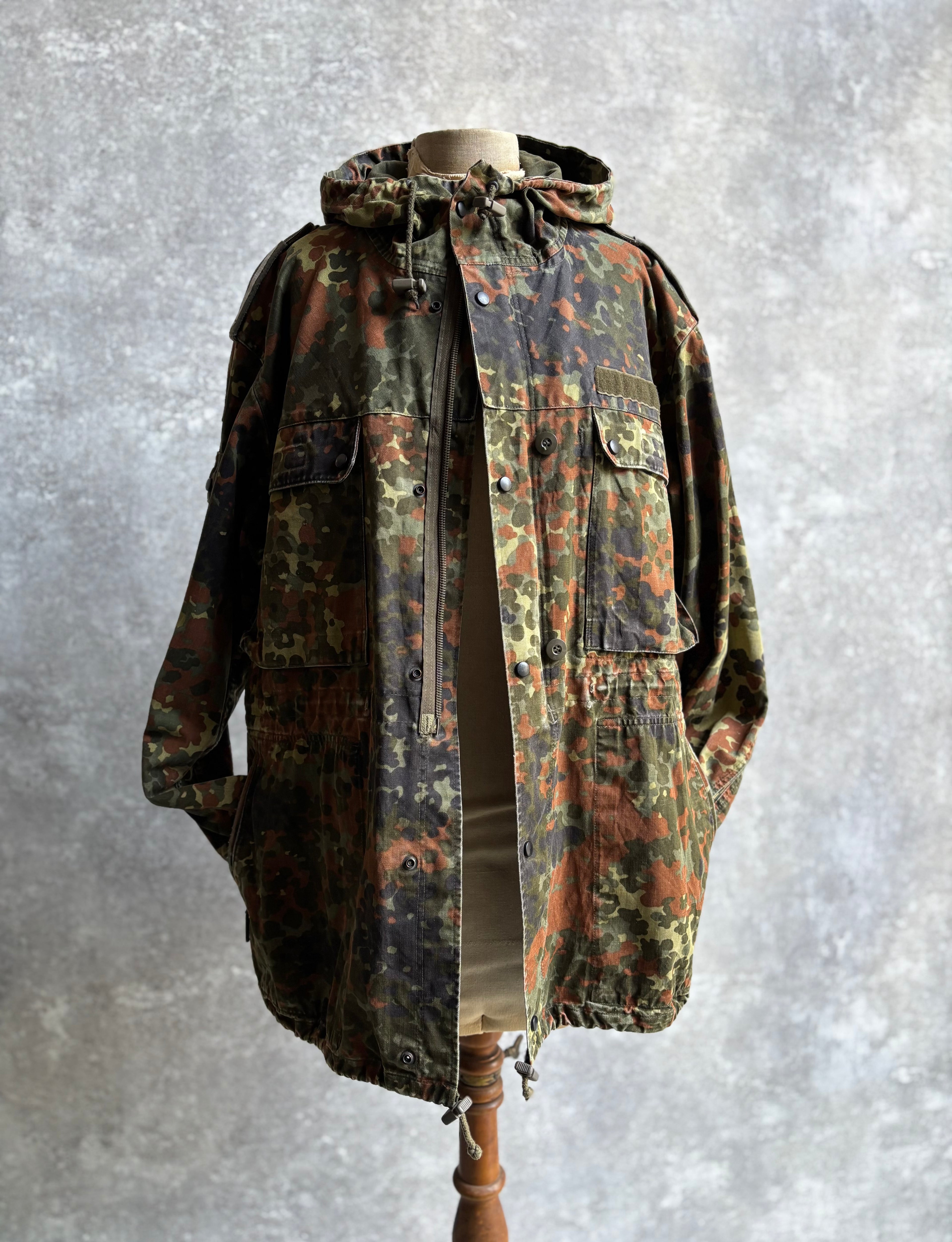 【~1990's】German Bundeswehr Flecktarn Camouflage Parka