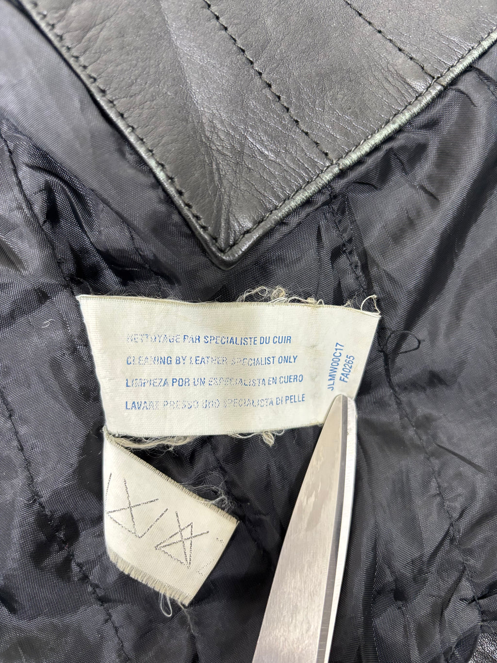 2000s Vintage Black Leather Jacket by KIABI