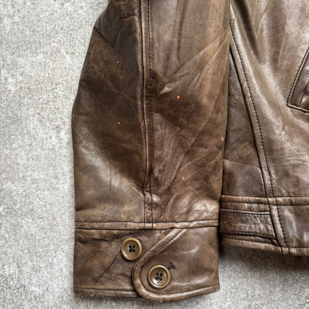 【1990's】Banana Republic Brown Leather Jacket